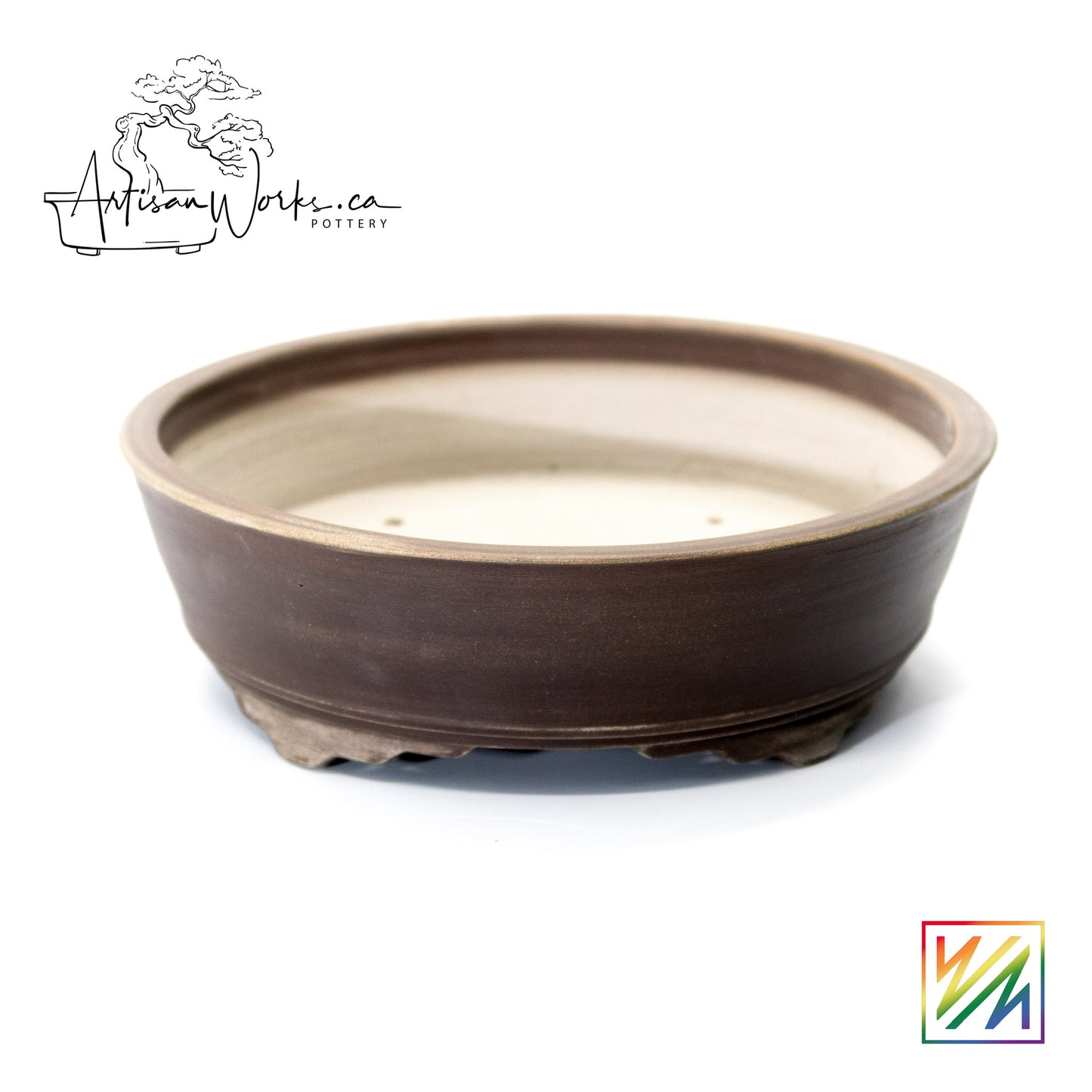 240215092 - wheel thrown bonsai pot