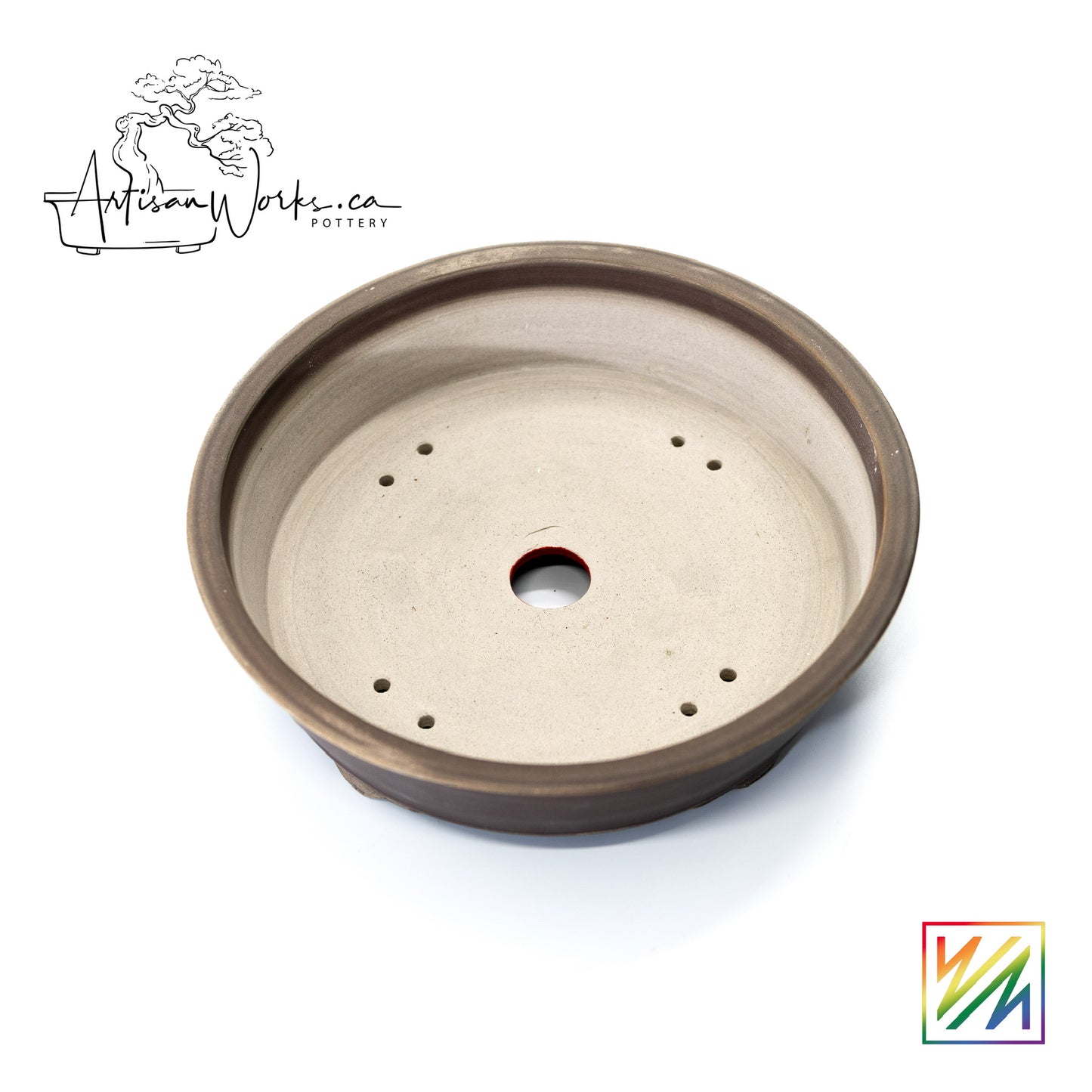 240215092 - wheel thrown bonsai pot