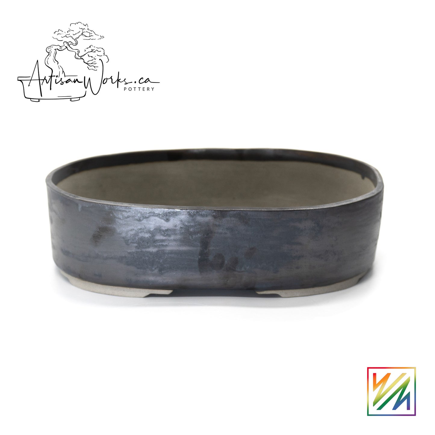 240215093 - slab built oval bonsai pot