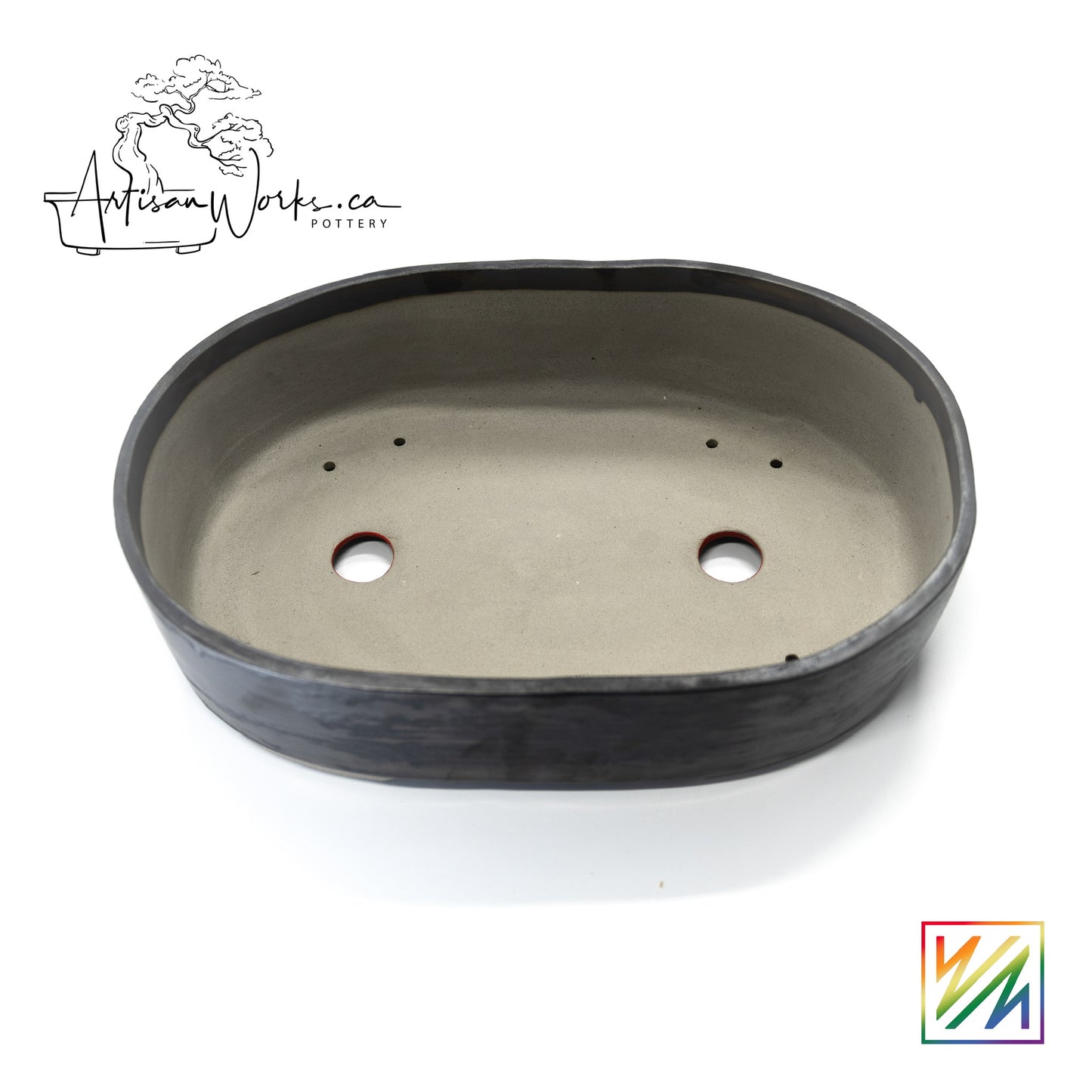 240215093 - slab built oval bonsai pot