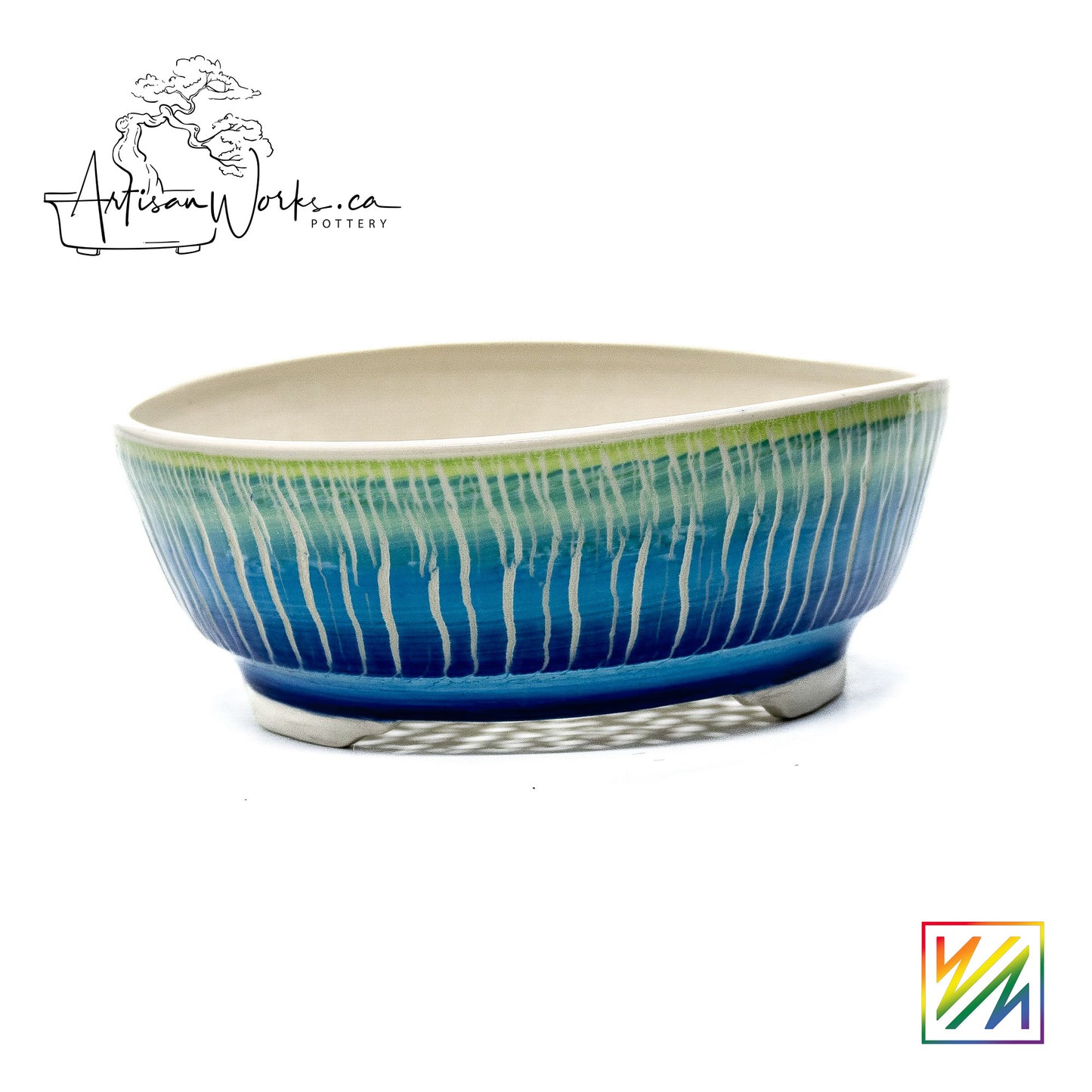 240215096 - wheel thrown bonsai pot