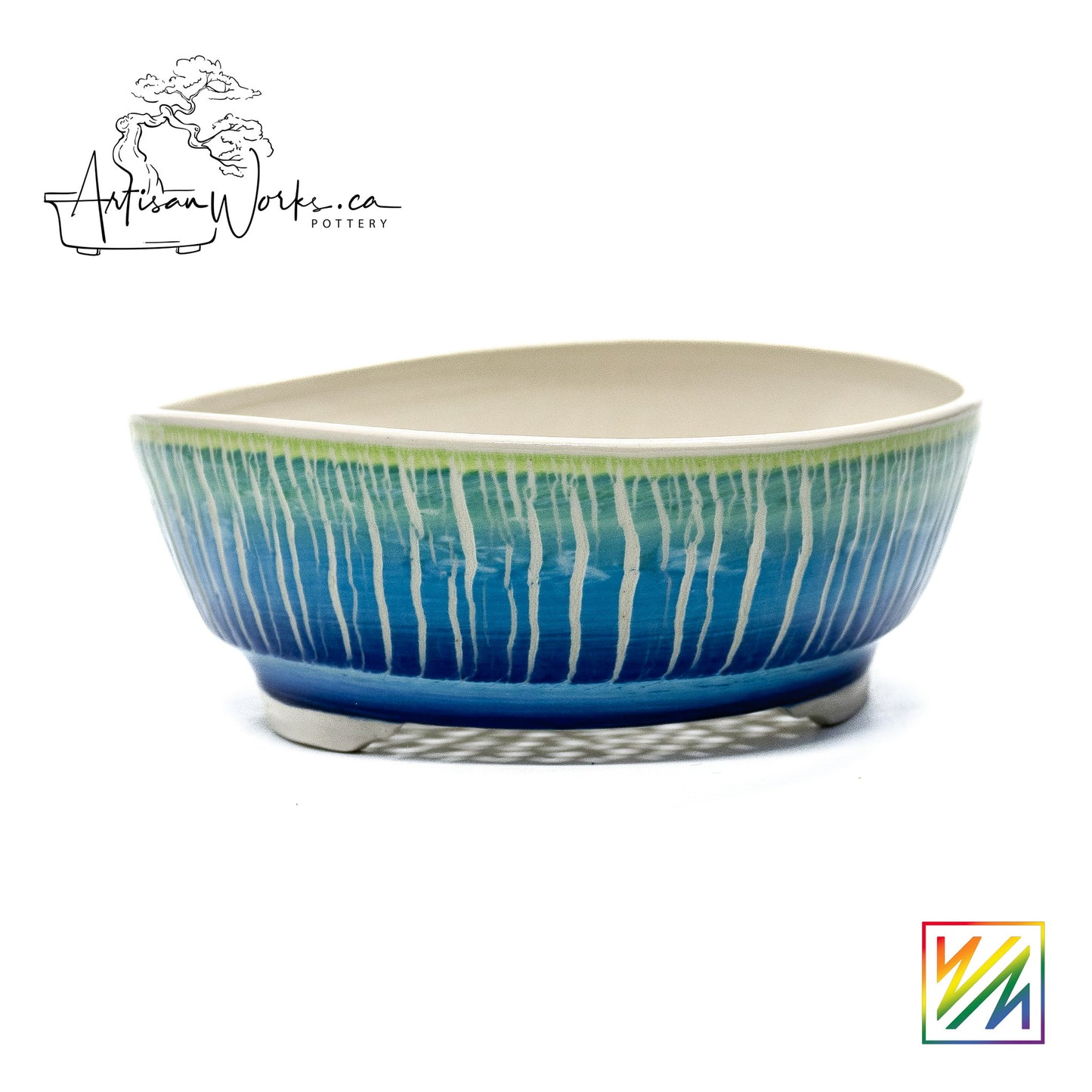 240215096 - wheel thrown bonsai pot