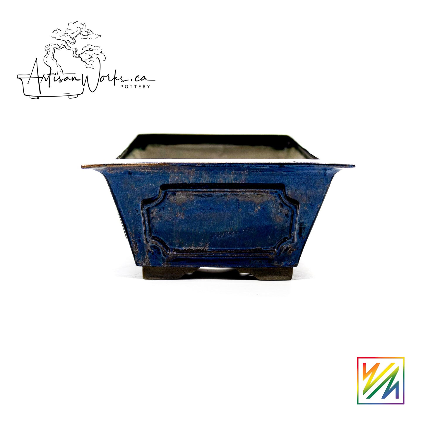 240215098 - slab built rectangle bonsai pot