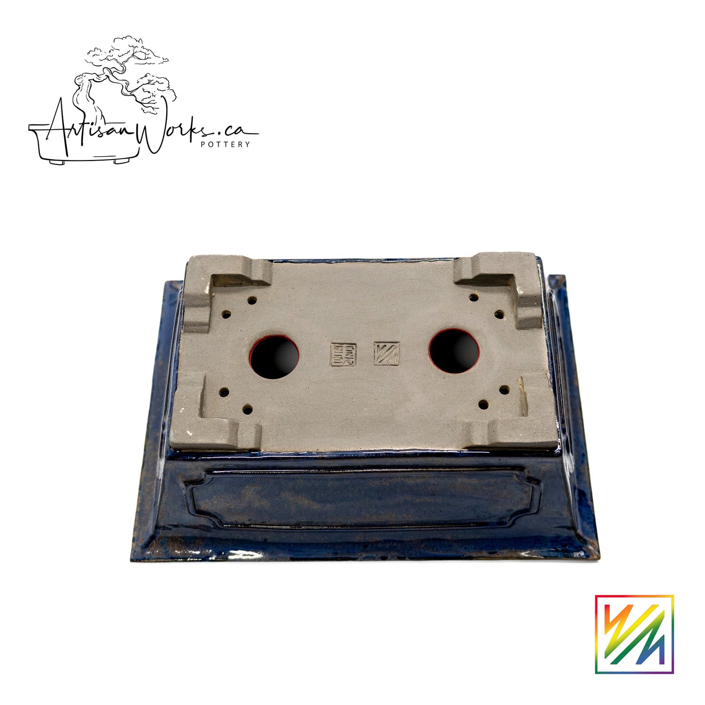 240215098 - slab built rectangle bonsai pot