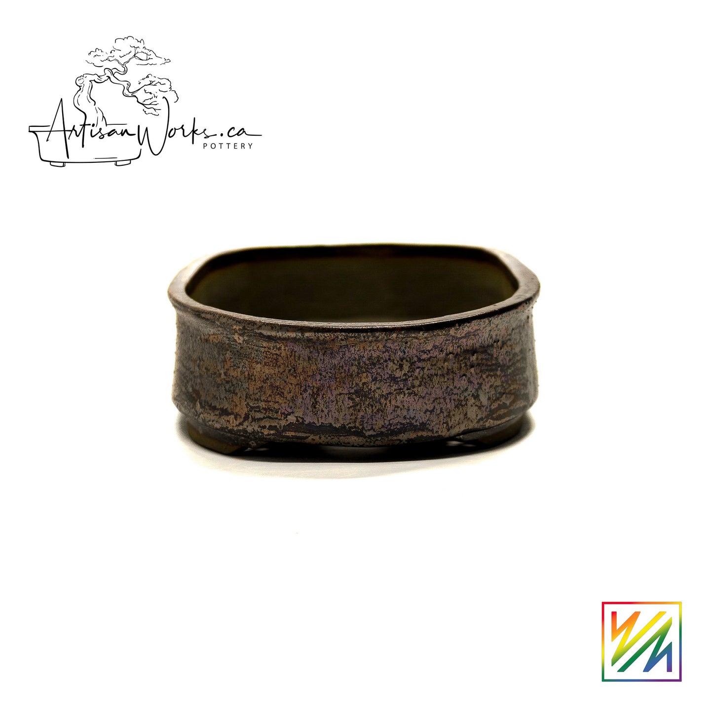 240215099 - slab built oval bonsai pot