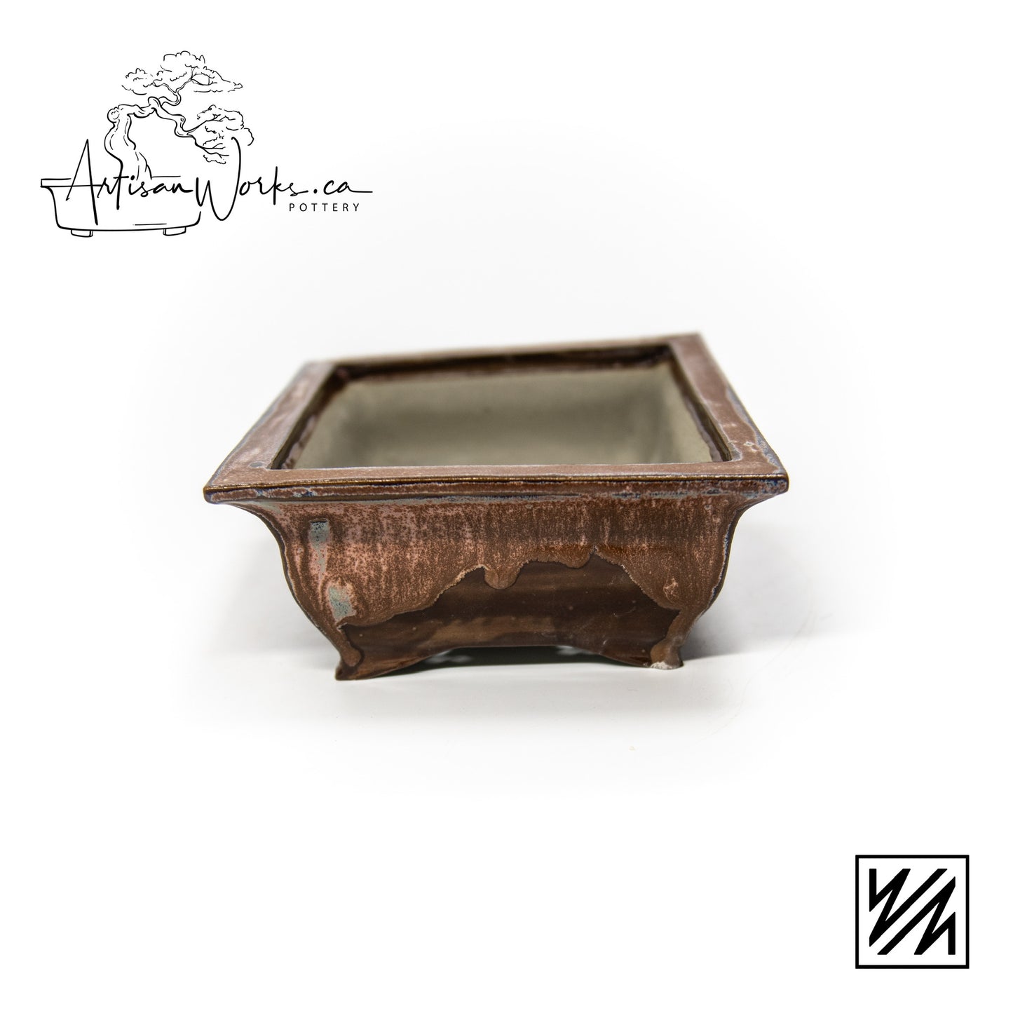 240222123 - slab built rectangle bonsai pot