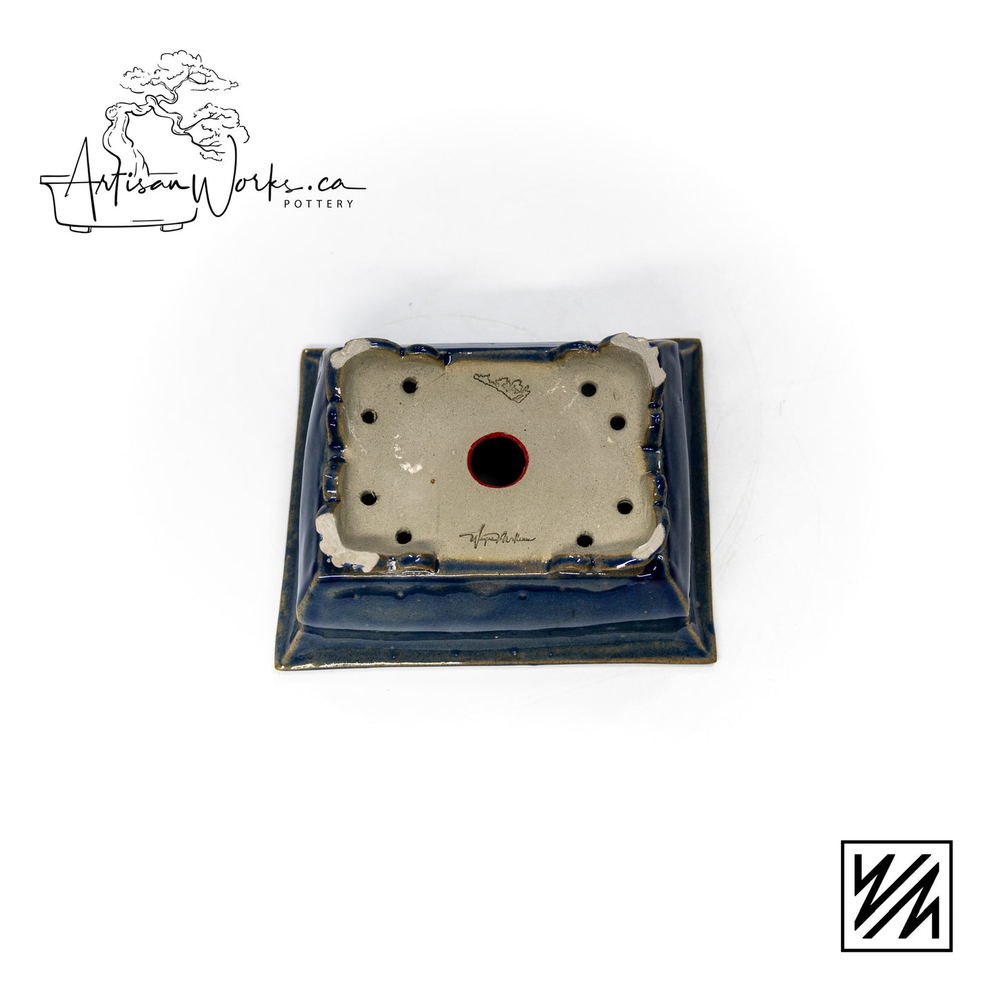 240222124 - slab built rectangle bonsai pot