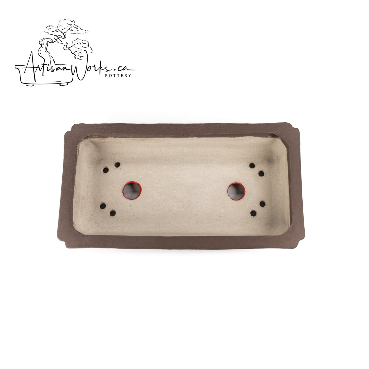 240306133 - slab built rectangle bonsai pot