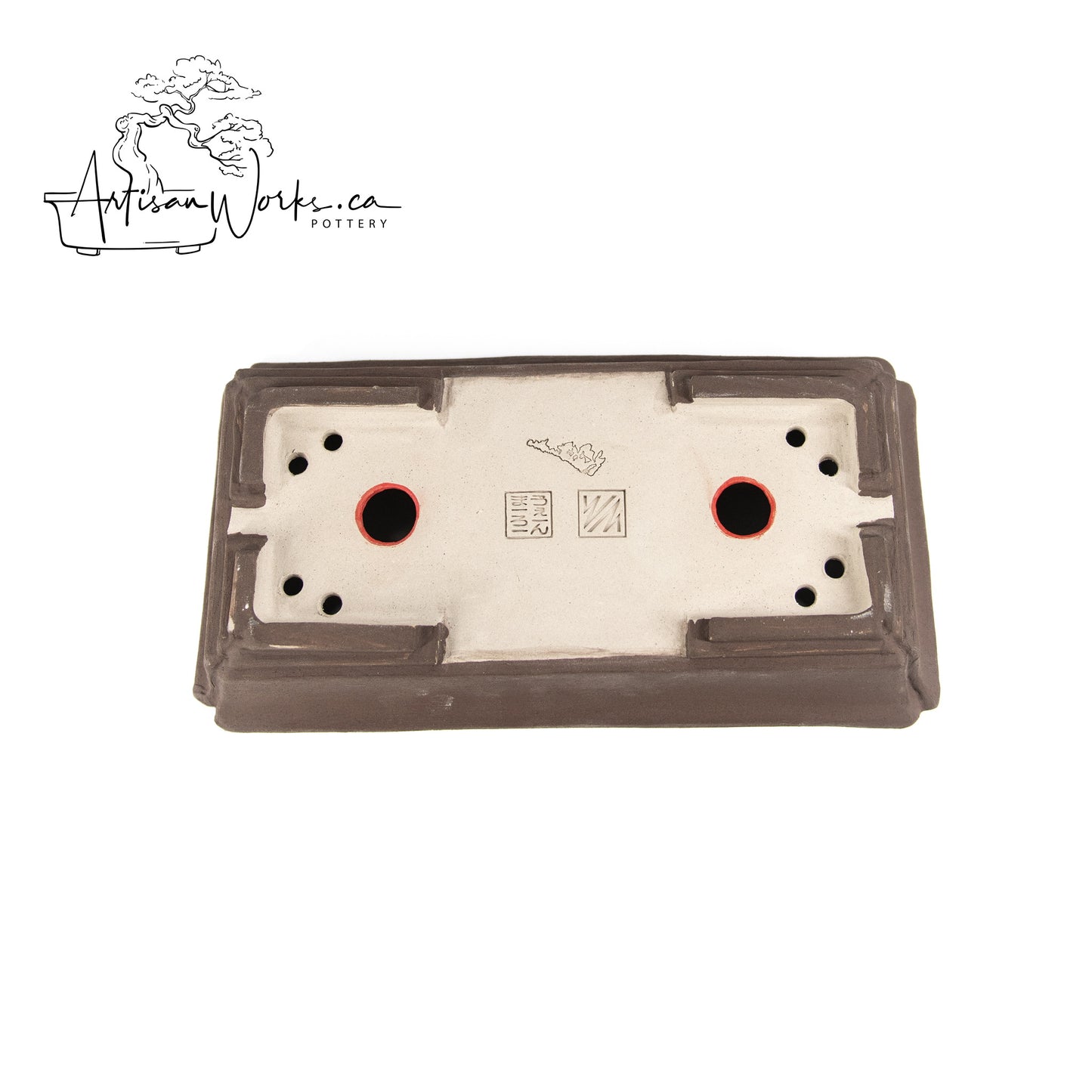 240306133 - slab built rectangle bonsai pot
