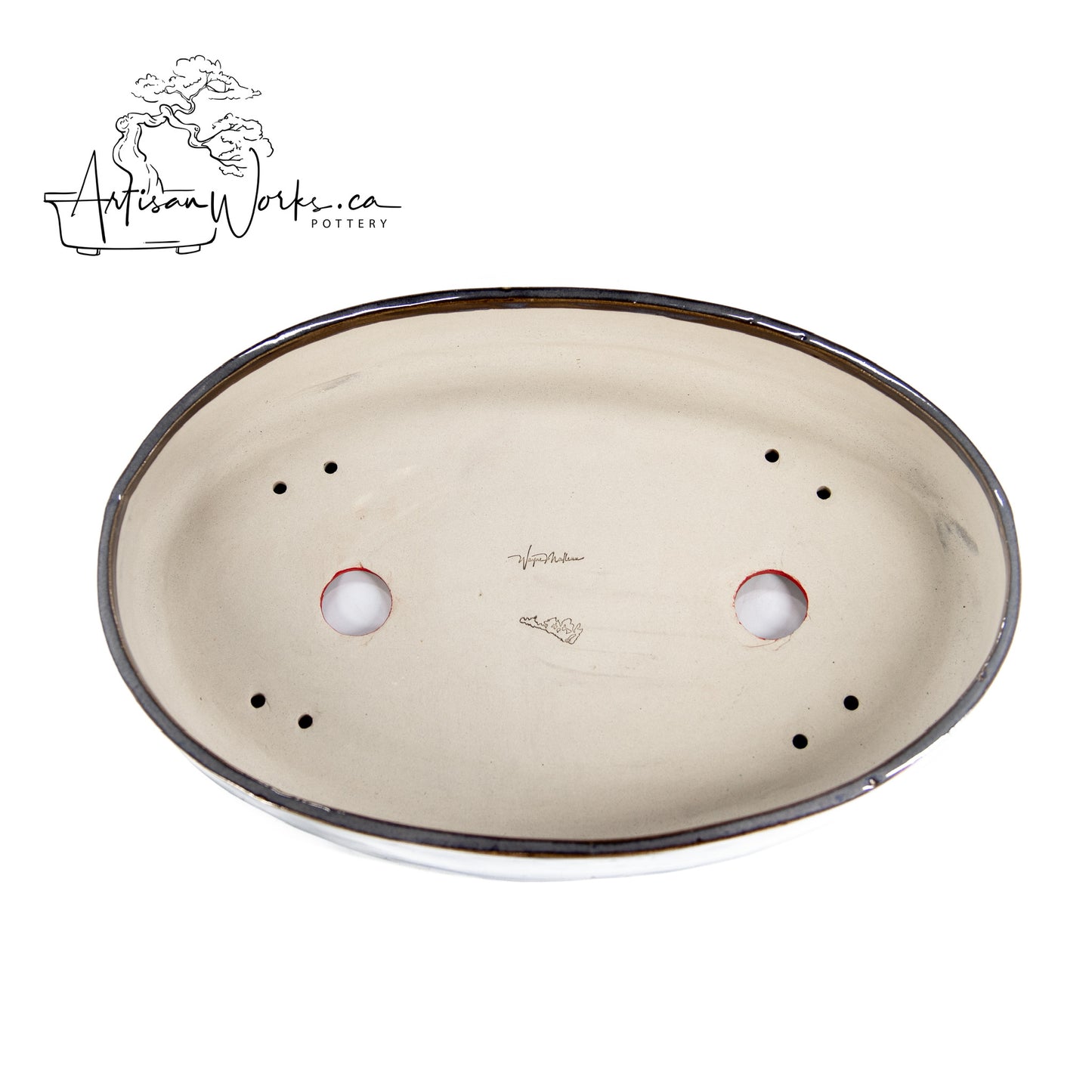 240306134 - slab built oval bonsai pot