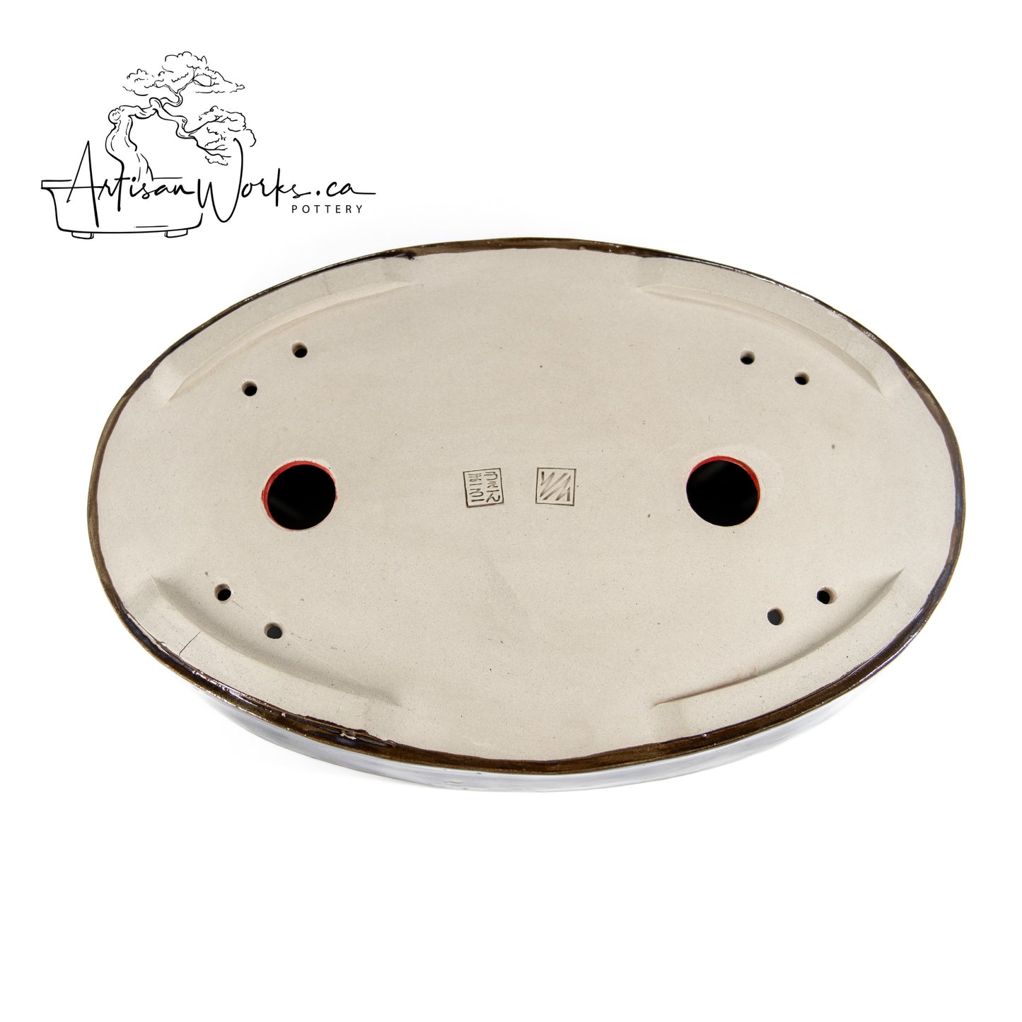 240306134 - slab built oval bonsai pot