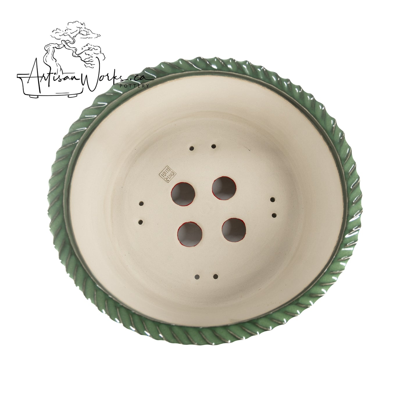 240306137 - wheel thrown bonsai pot
