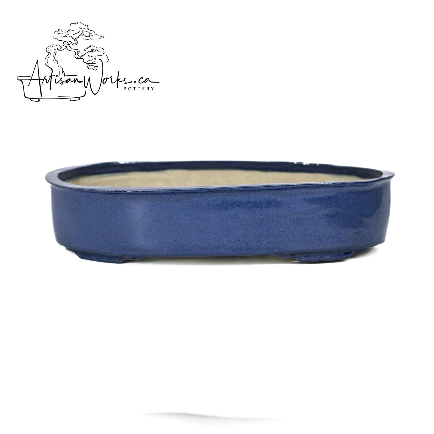 240306130 - slab built oval bonsai pot