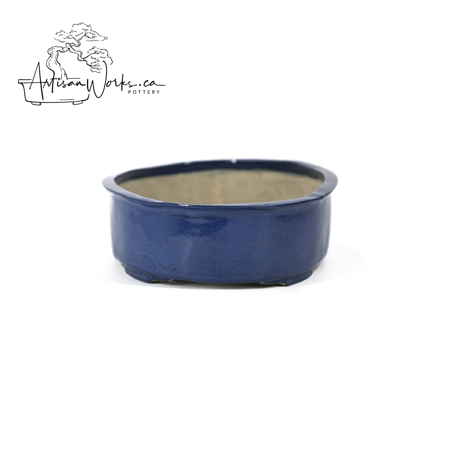 240306130 - slab built oval bonsai pot