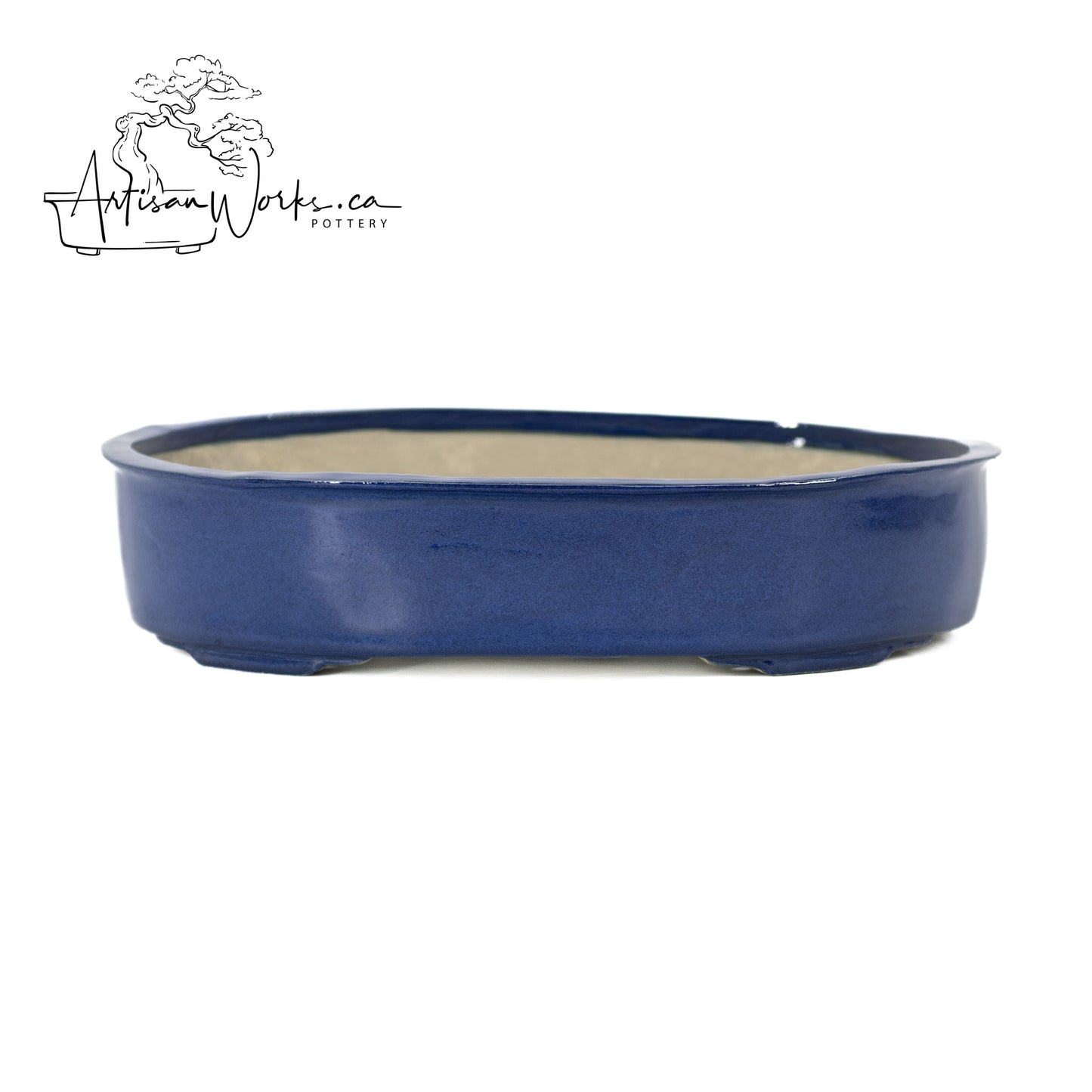 240306130 - slab built oval bonsai pot