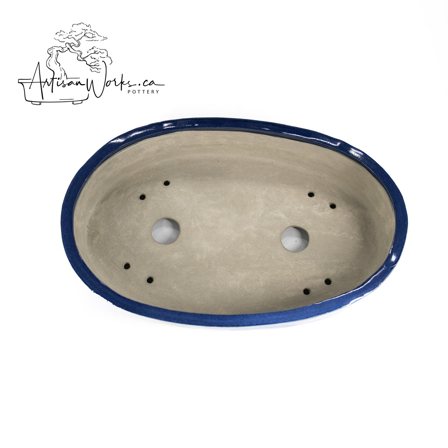 240306130 - slab built oval bonsai pot