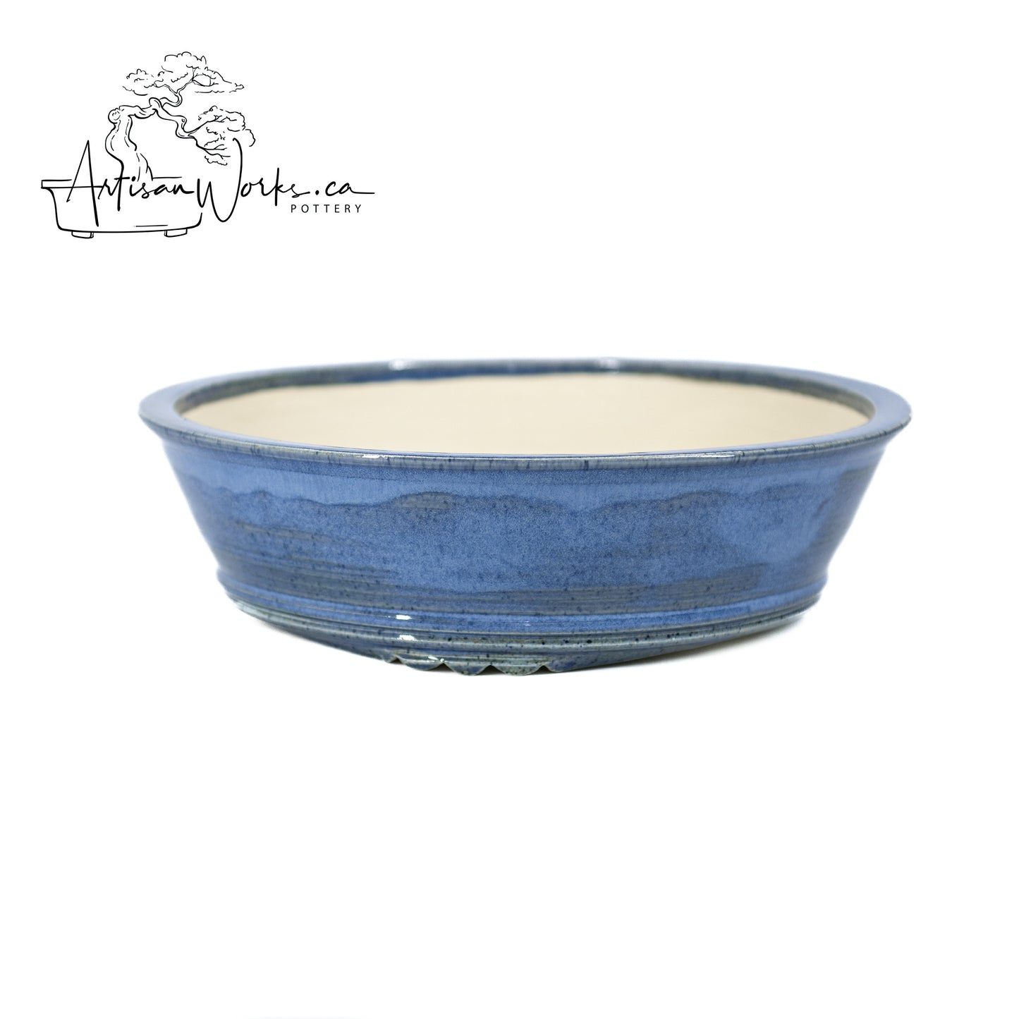 240306141 - wheel thrown bonsai pot