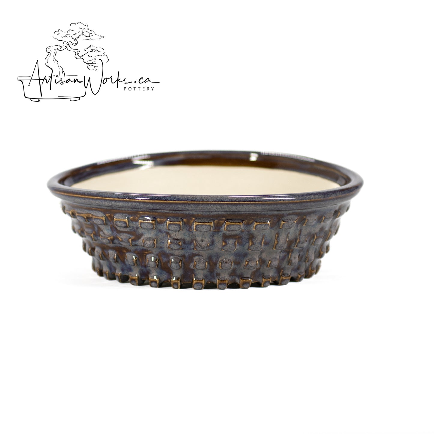 240306142 - wheel thrown bonsai pot