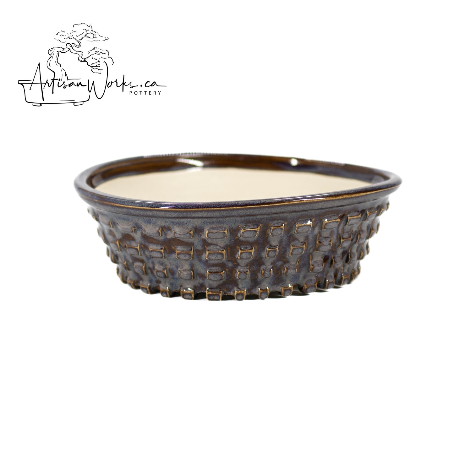 240306142 - wheel thrown bonsai pot
