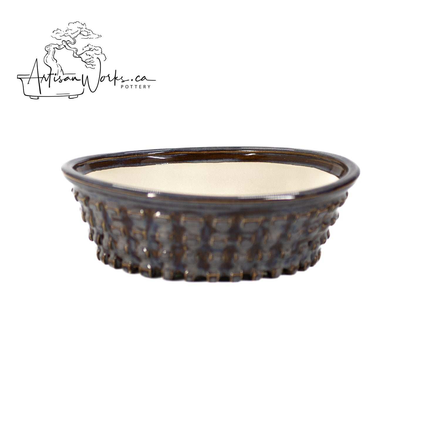 240306142 - wheel thrown bonsai pot
