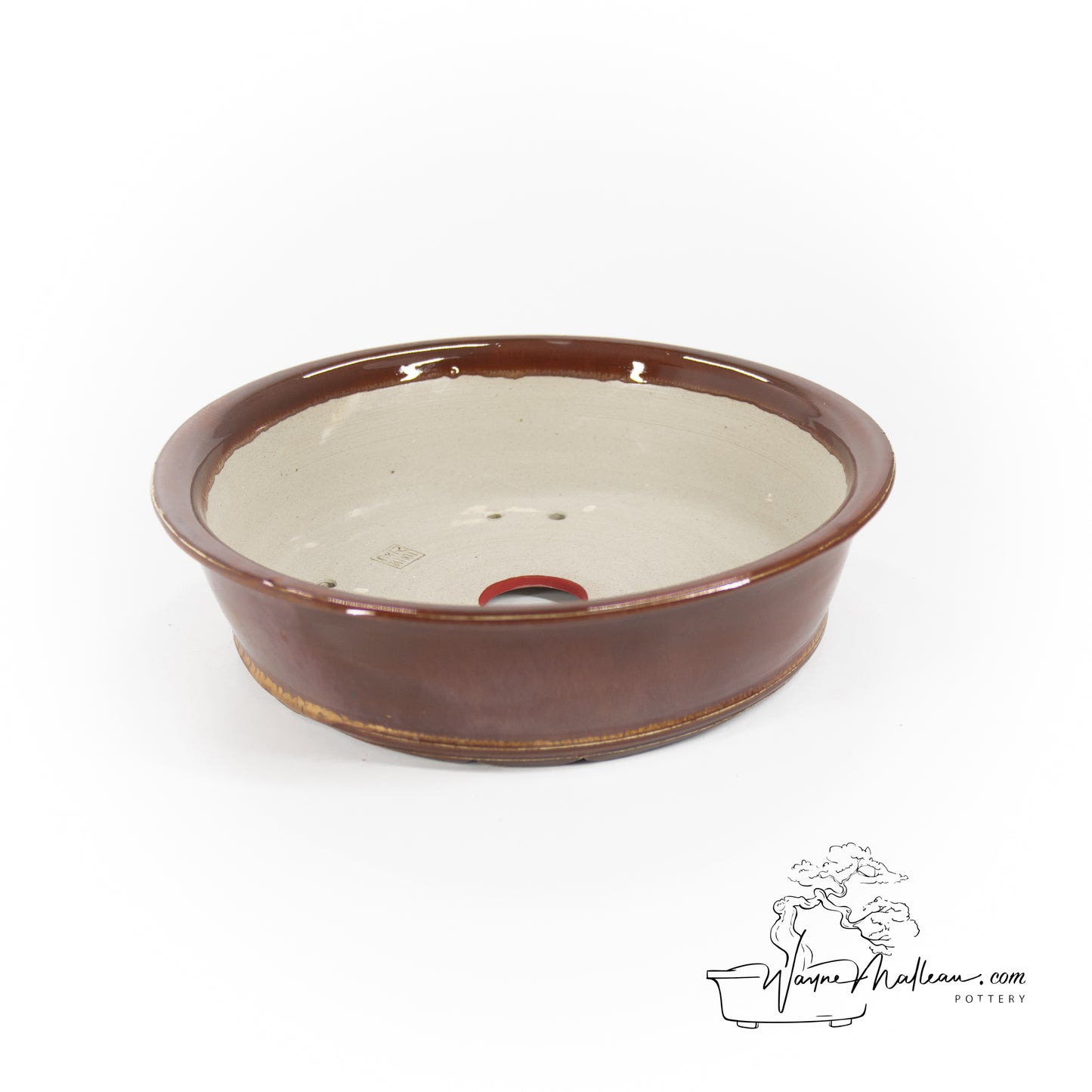 240319156- wheel thrown bonsai pot