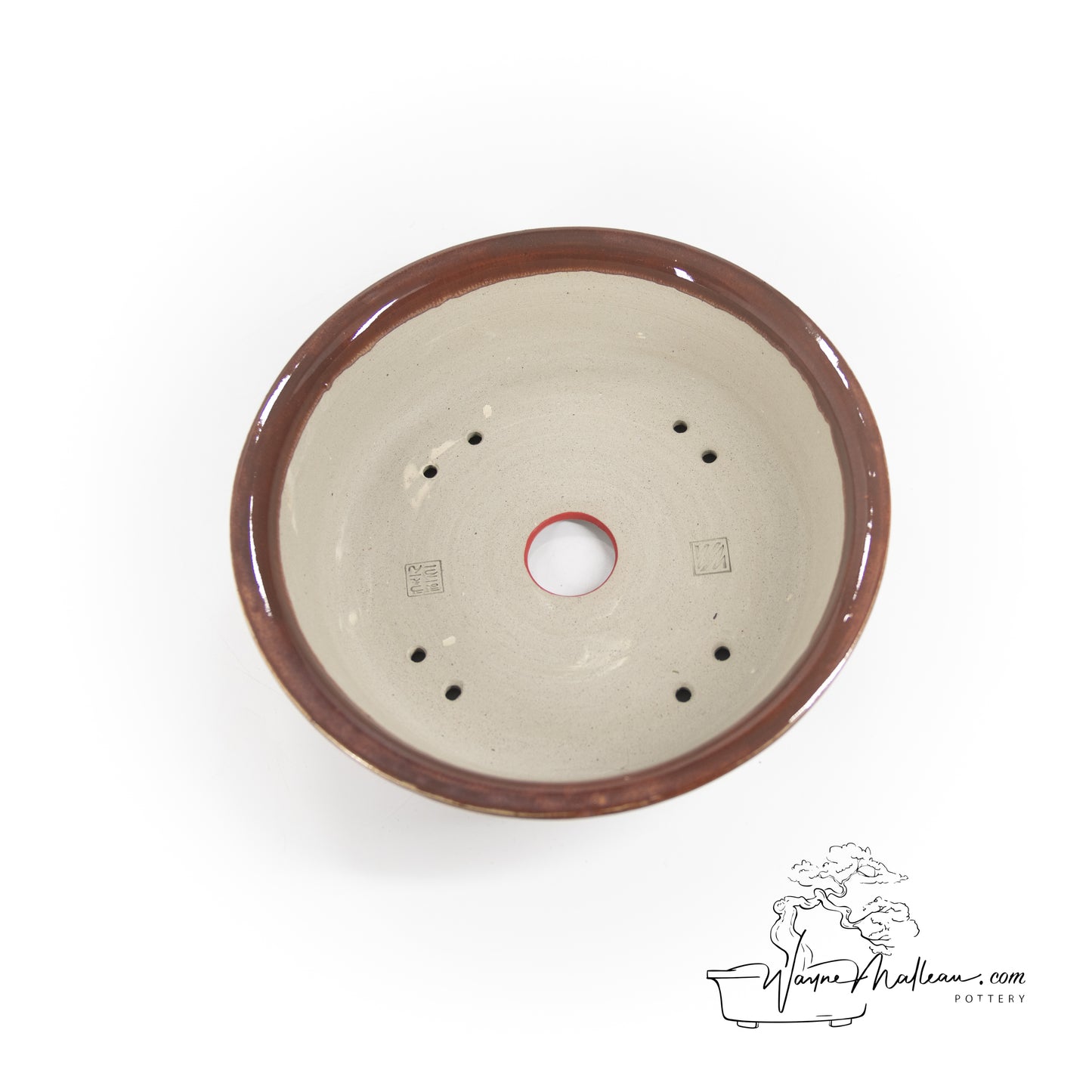 240319156- wheel thrown bonsai pot