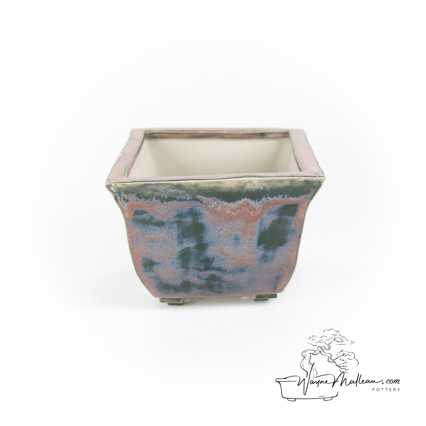 240319157 - slab built square bonsai pot