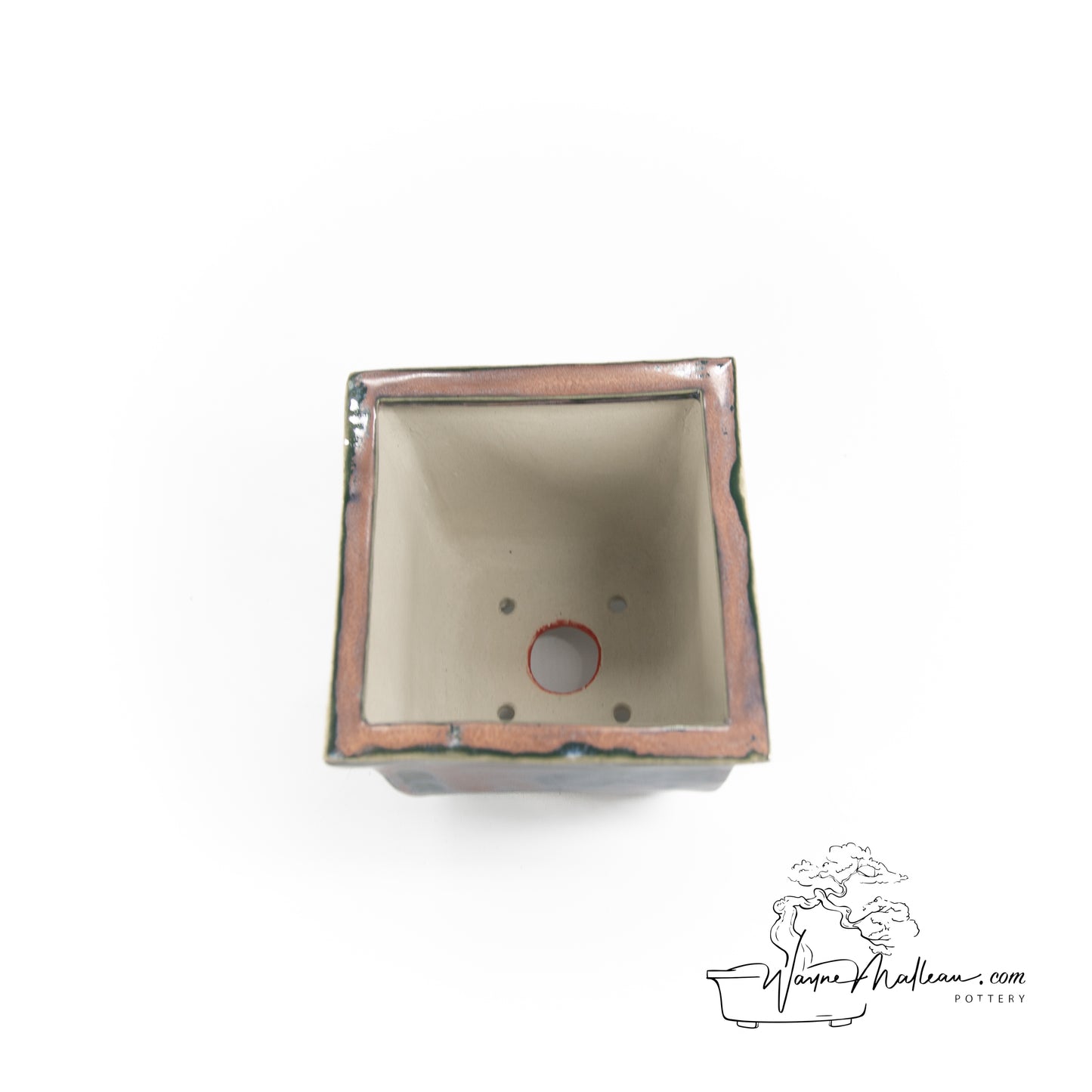 240319157 - slab built square bonsai pot