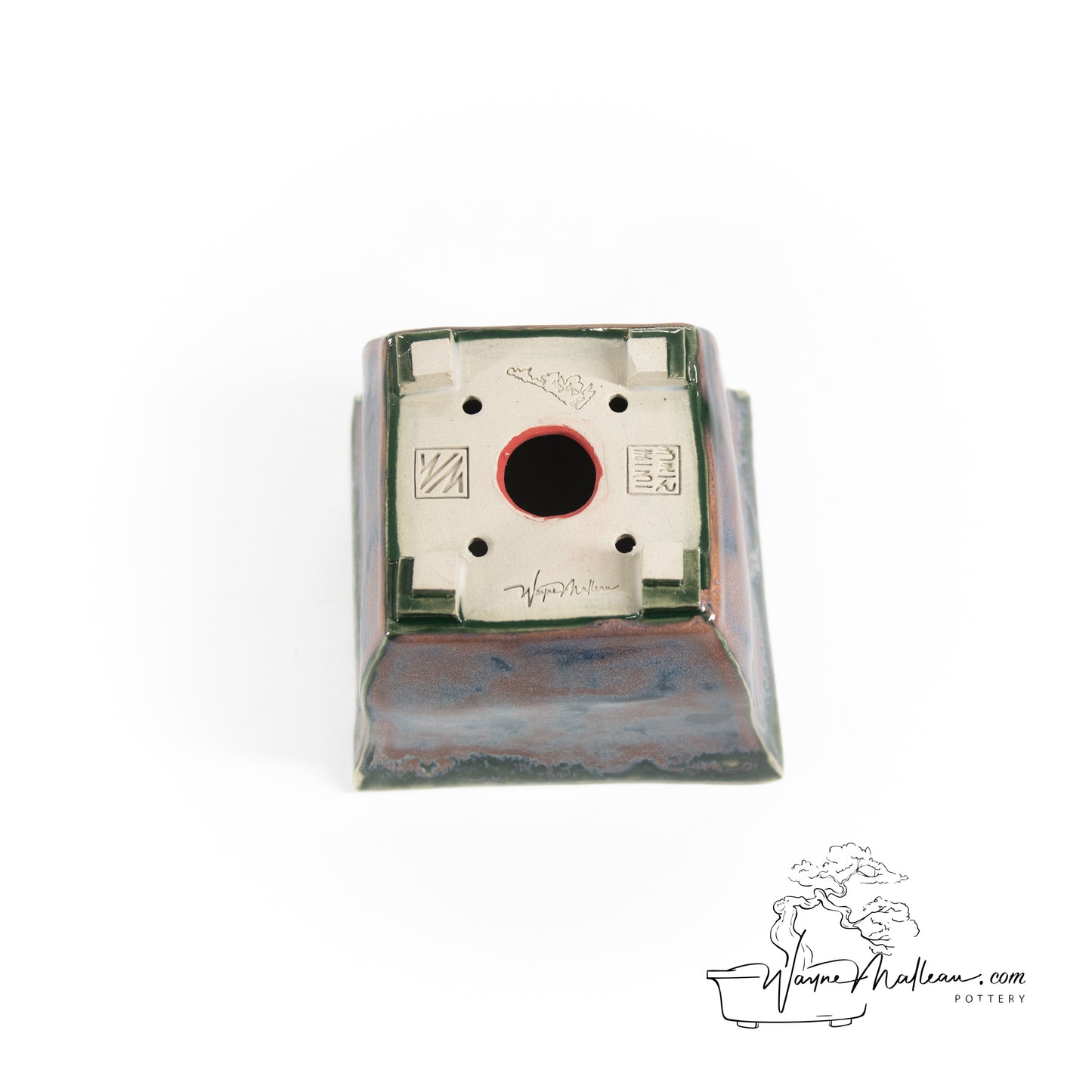 240319157 - slab built square bonsai pot