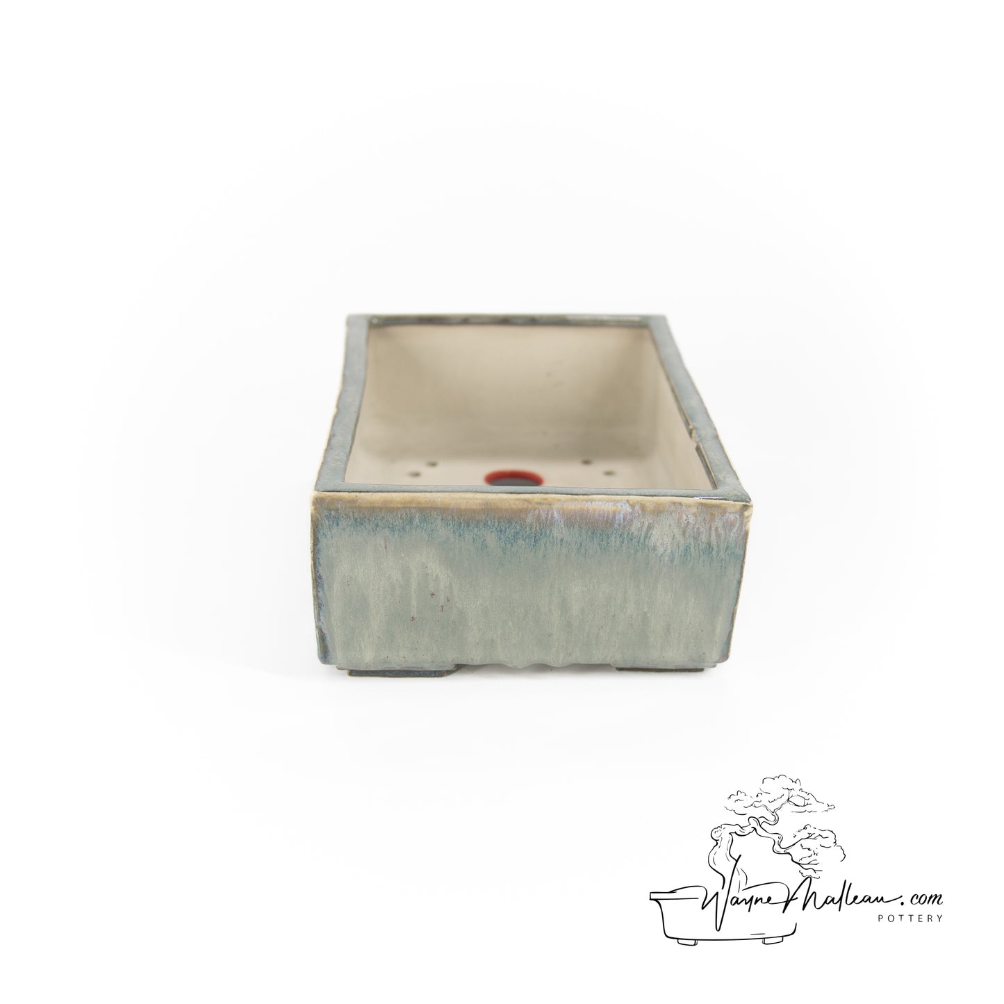 240319160 - slab built rectangle bonsai pot