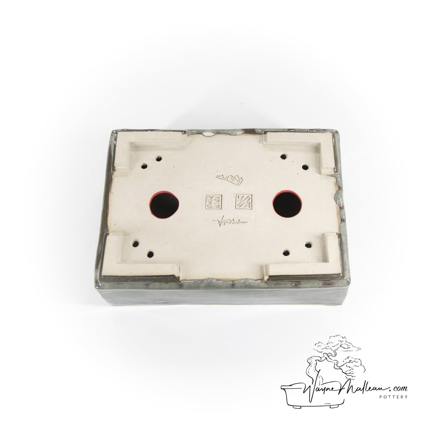 240319160 - slab built rectangle bonsai pot