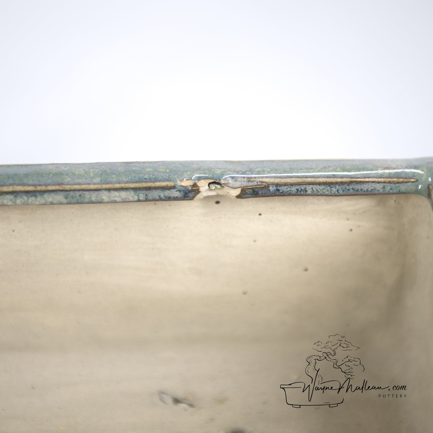 240319160 - slab built rectangle bonsai pot