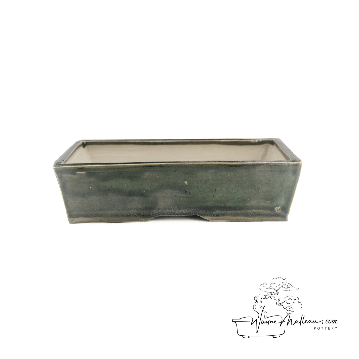 240325163 - slab built rectangle bonsai pot
