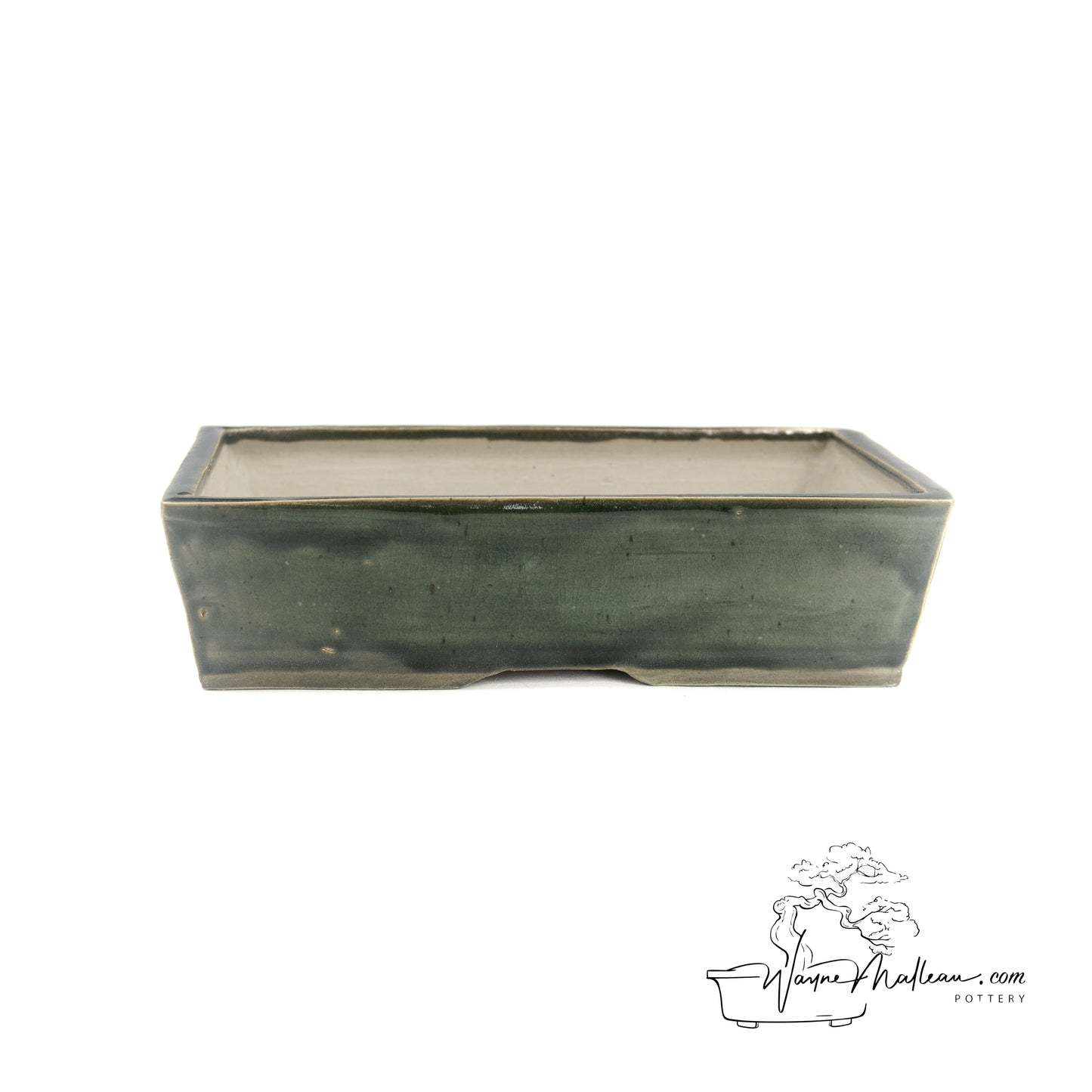 240325163 - slab built rectangle bonsai pot