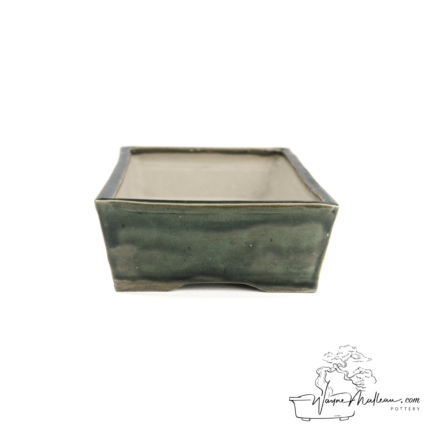 240325163 - slab built rectangle bonsai pot