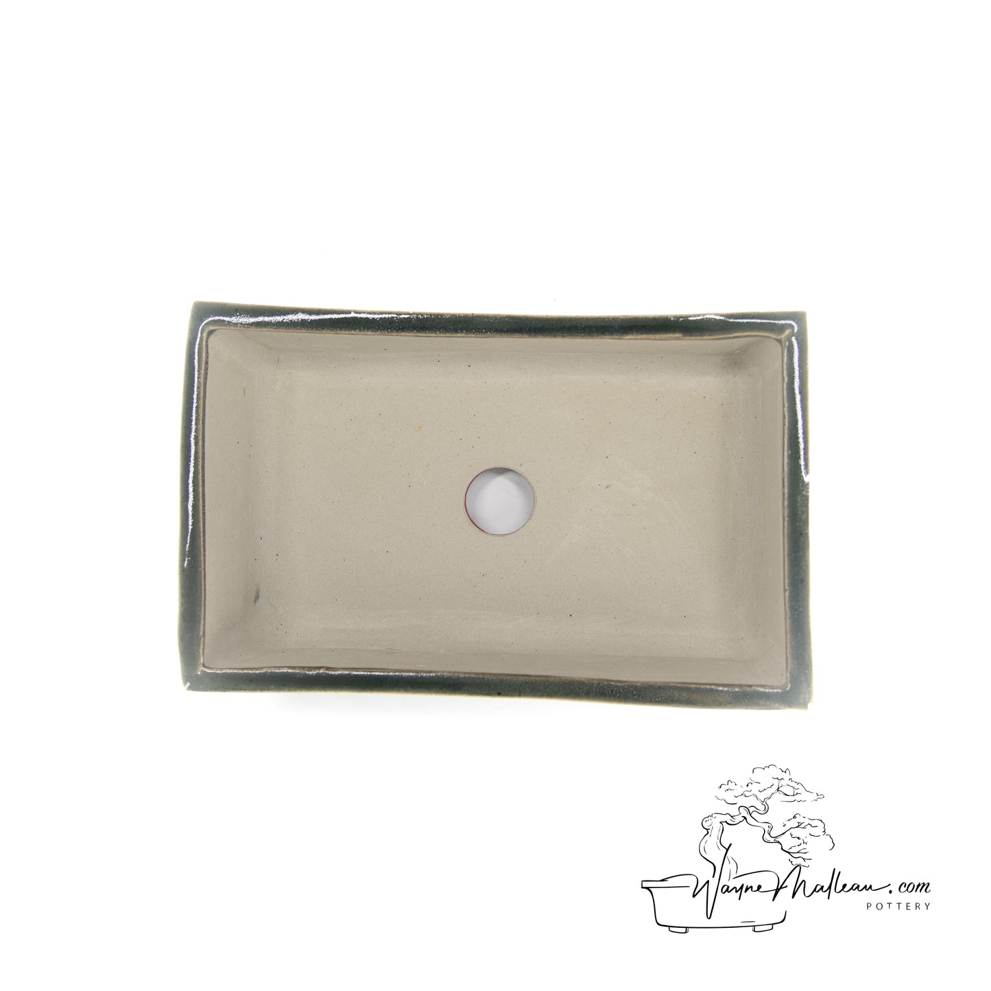 240325163 - slab built rectangle bonsai pot