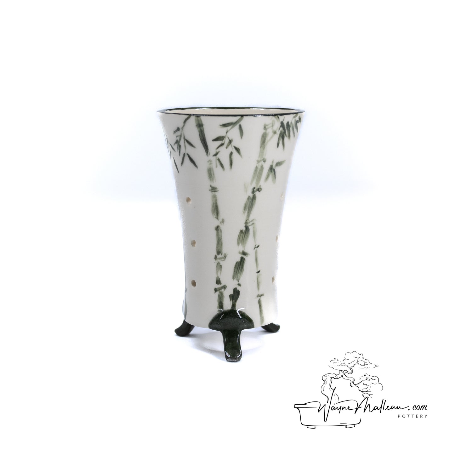 240325169 - handpainted cymbidium orchid pot