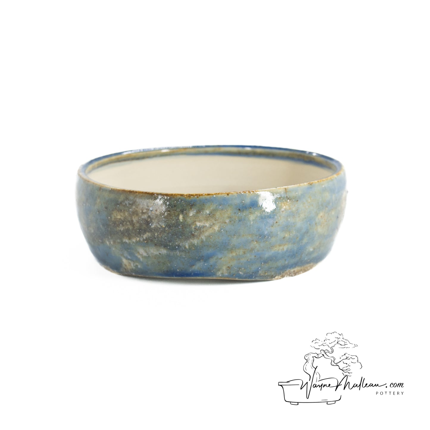 240325178 - wheel thrown bonsai pot