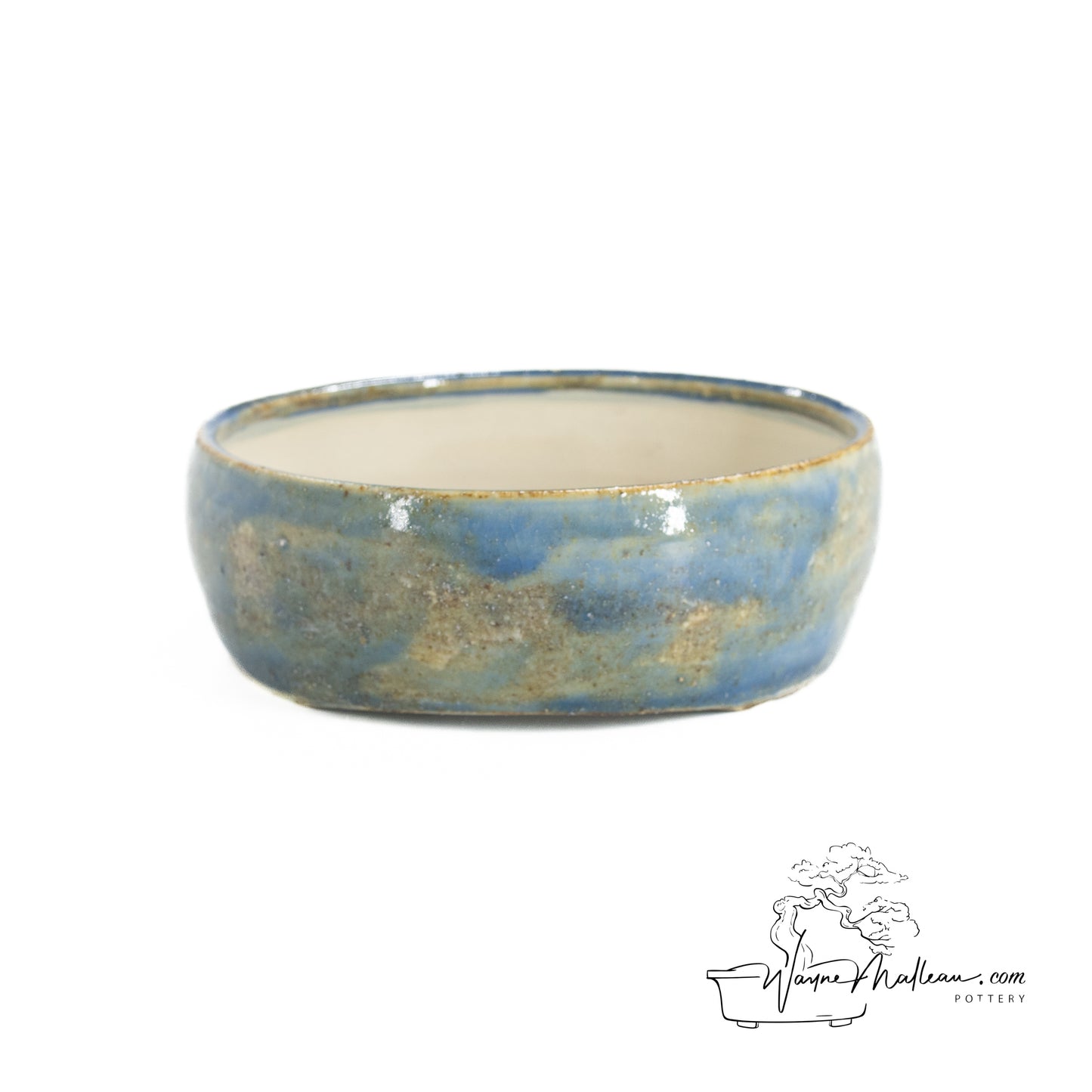 240325178 - wheel thrown bonsai pot
