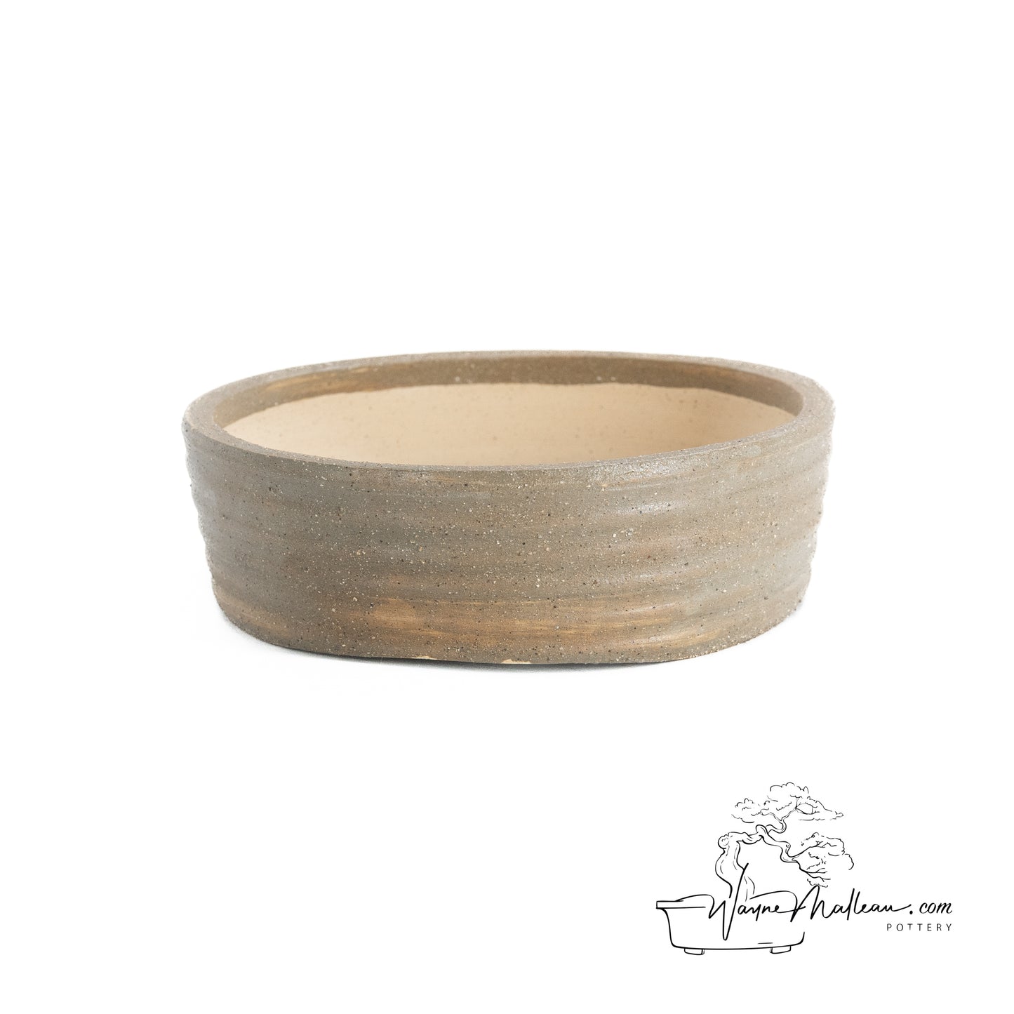 240325180 - wheel thrown bonsai pot