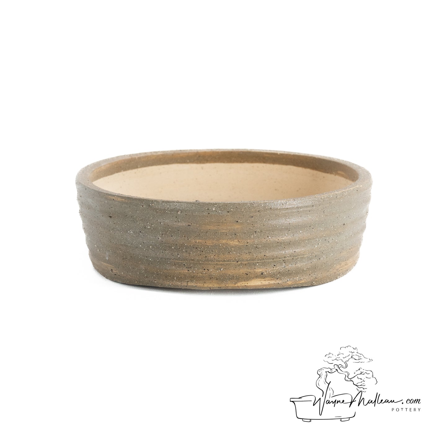 240325180 - wheel thrown bonsai pot