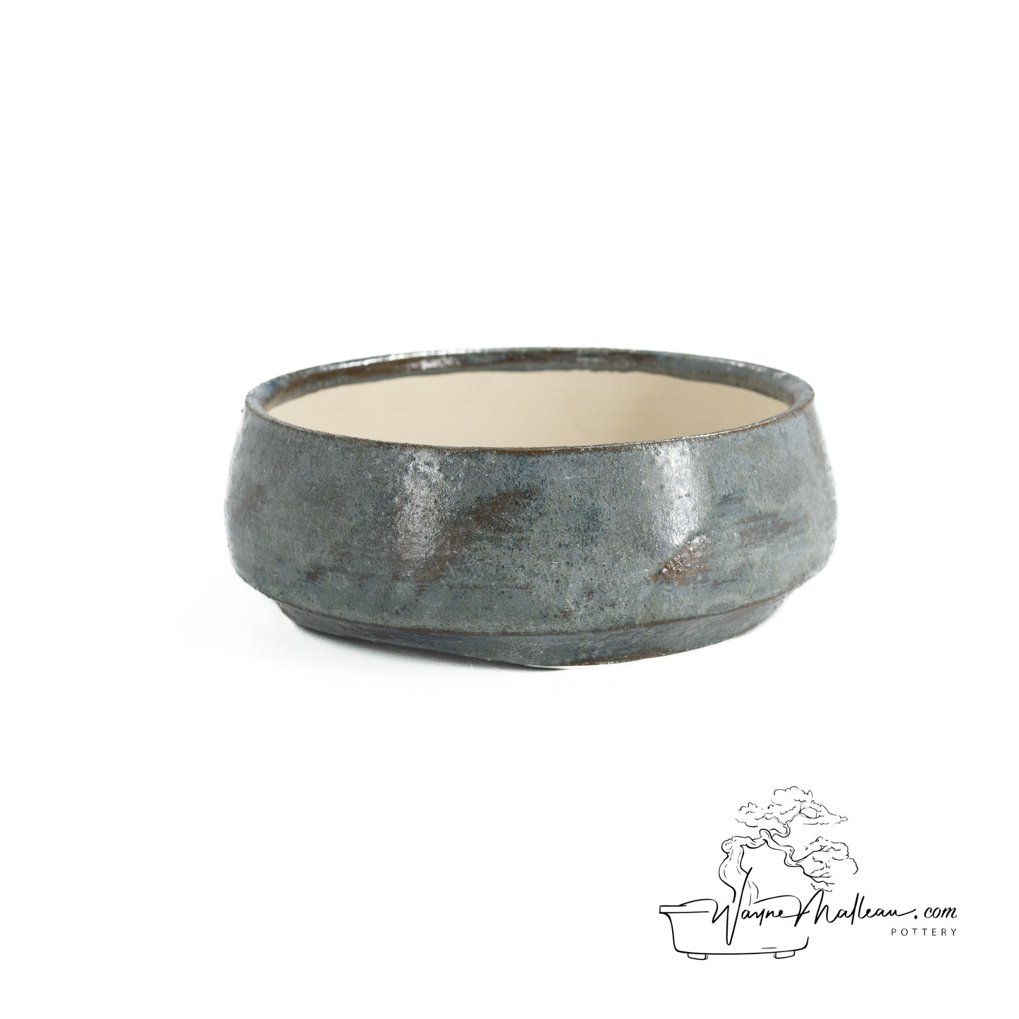 240325182 - wheel thrown bonsai pot