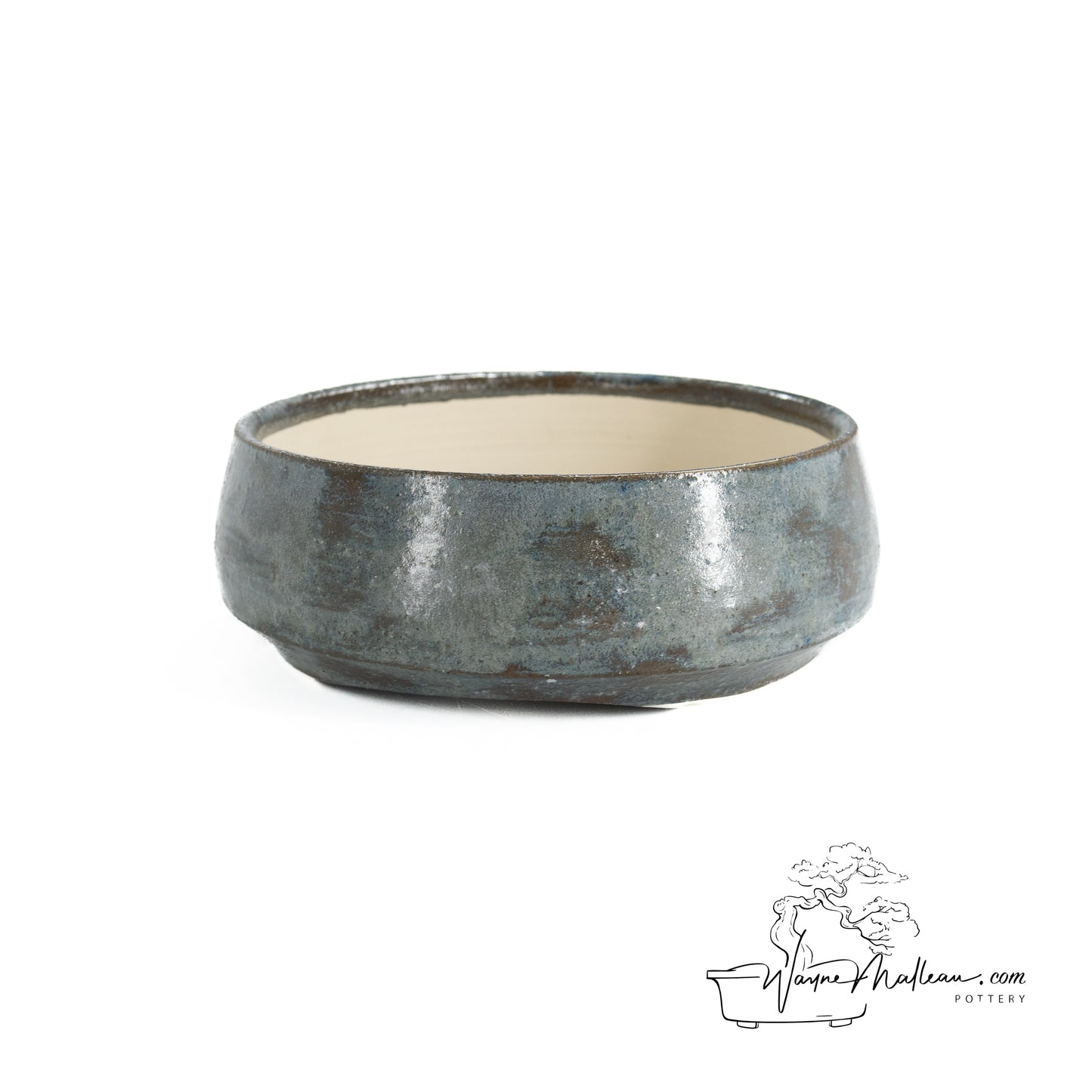 240325182 - wheel thrown bonsai pot