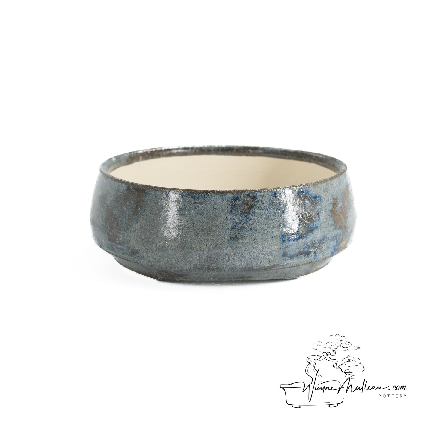 240325182 - wheel thrown bonsai pot