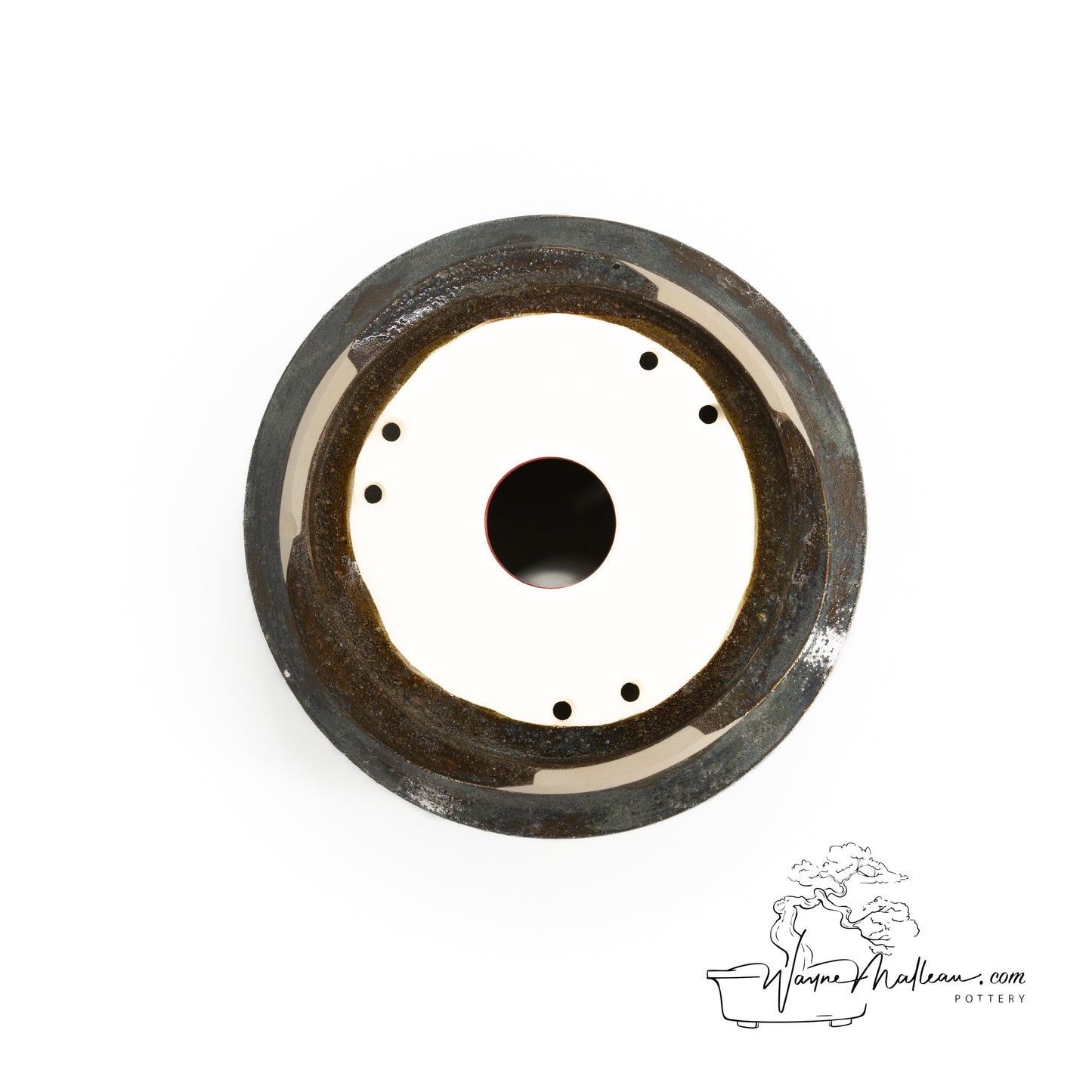 240325182 - wheel thrown bonsai pot