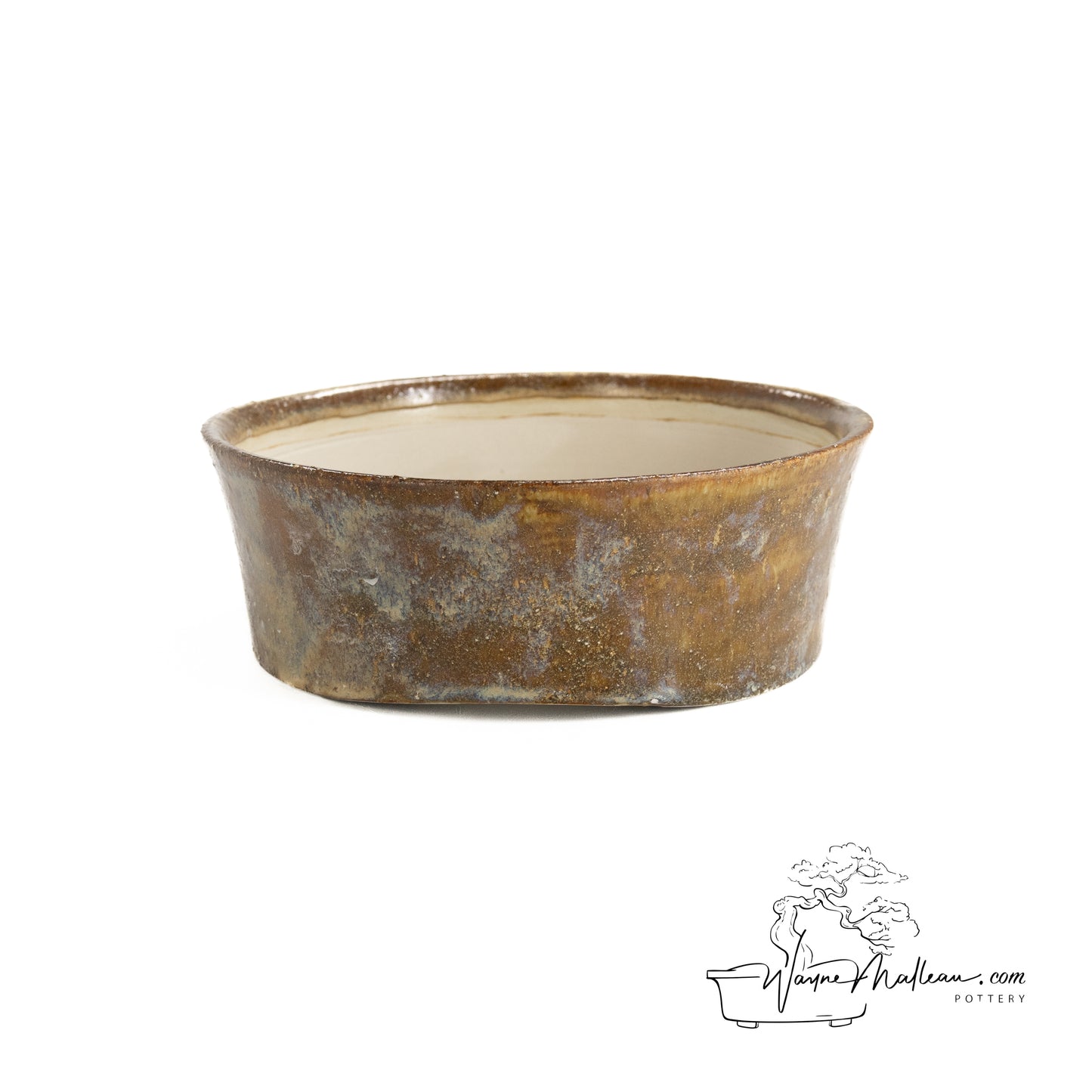 240325183 - wheel thrown bonsai pot