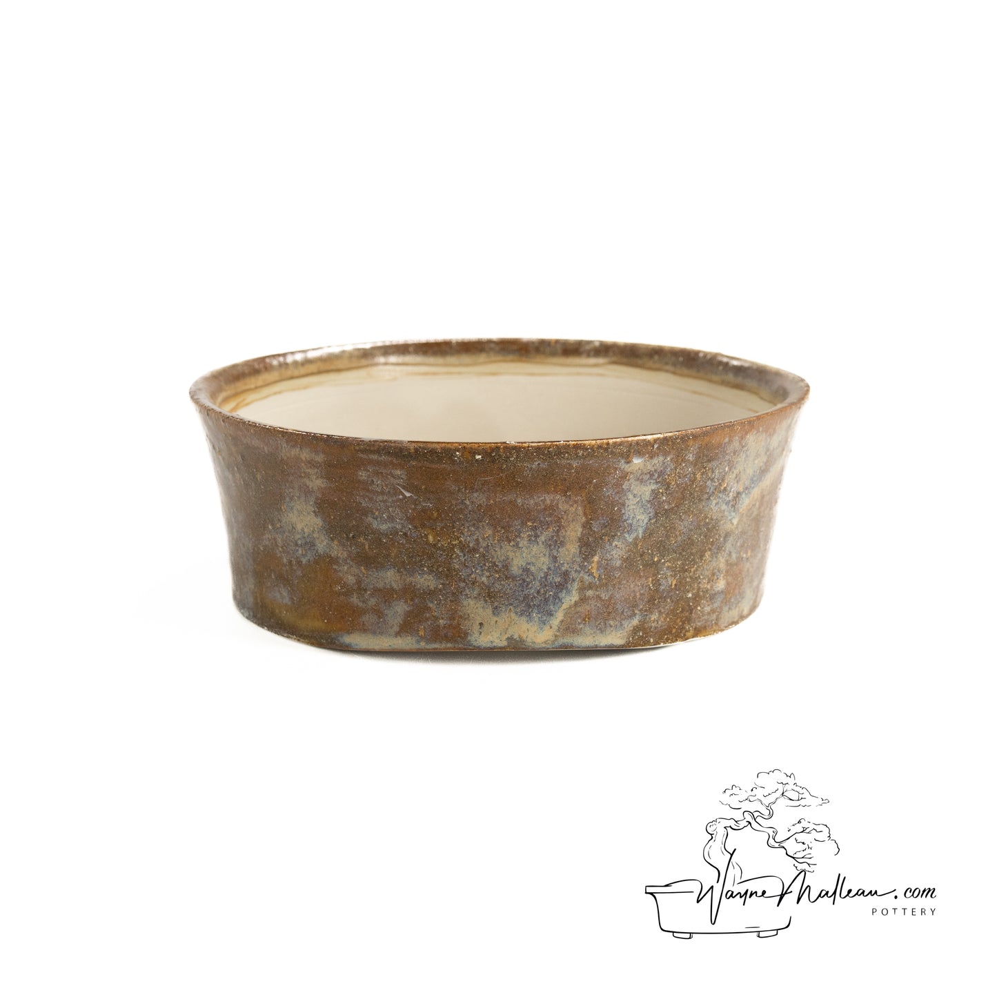 240325183 - wheel thrown bonsai pot