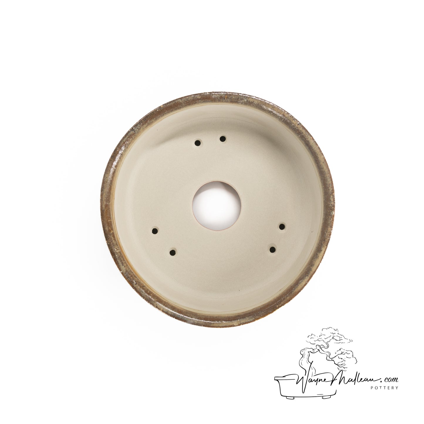 240325183 - wheel thrown bonsai pot