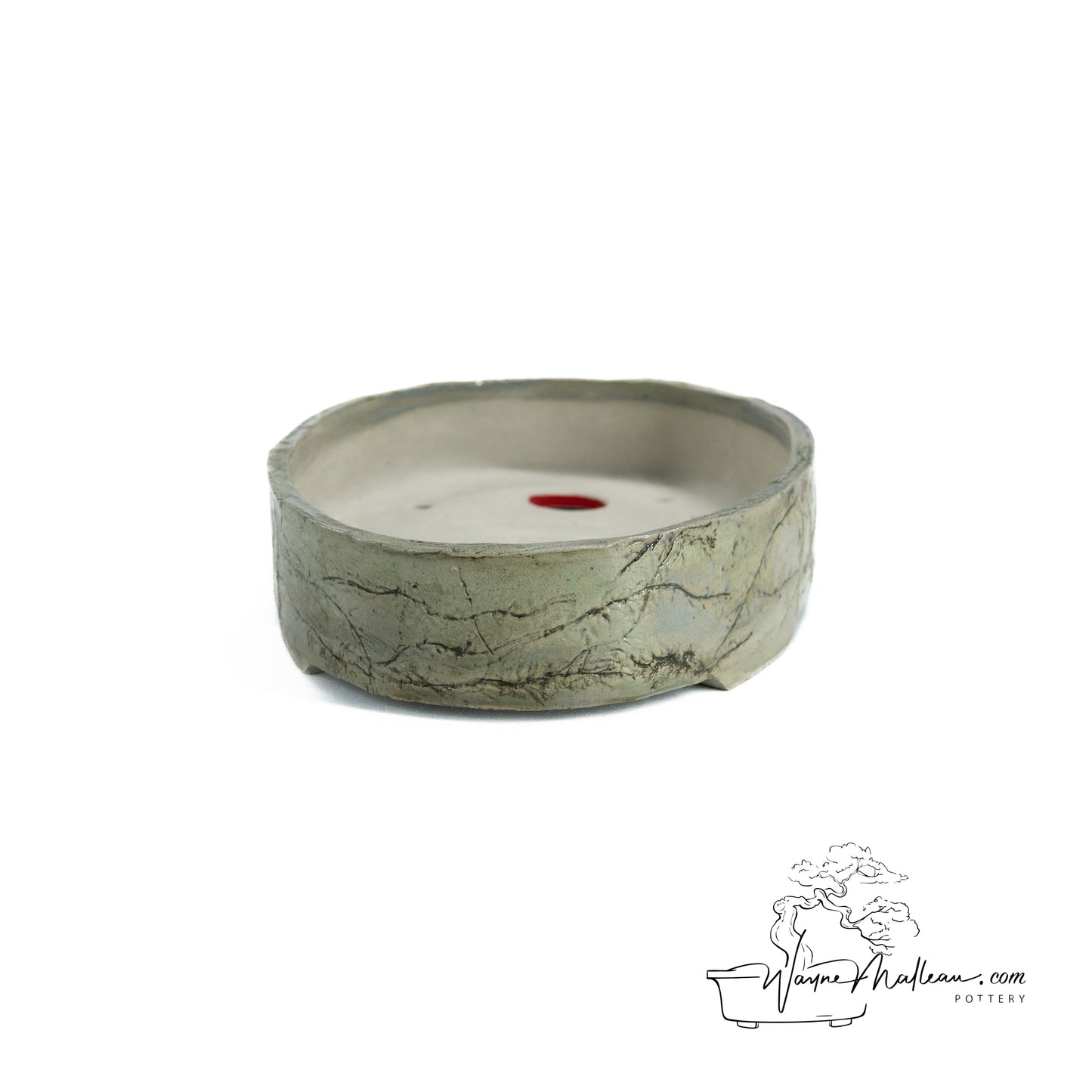 240325188 - slab built oval bonsai pot