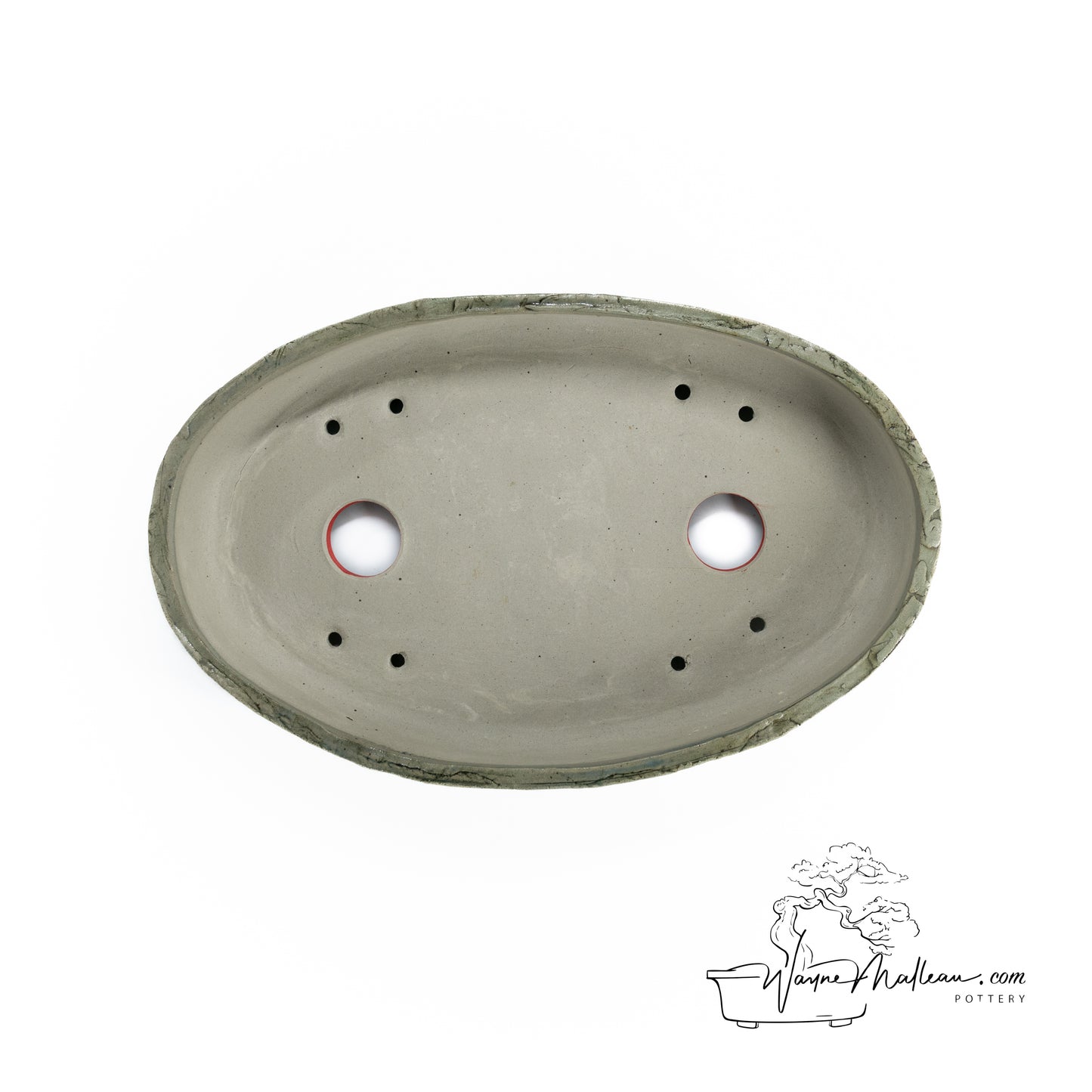 240325188 - slab built oval bonsai pot